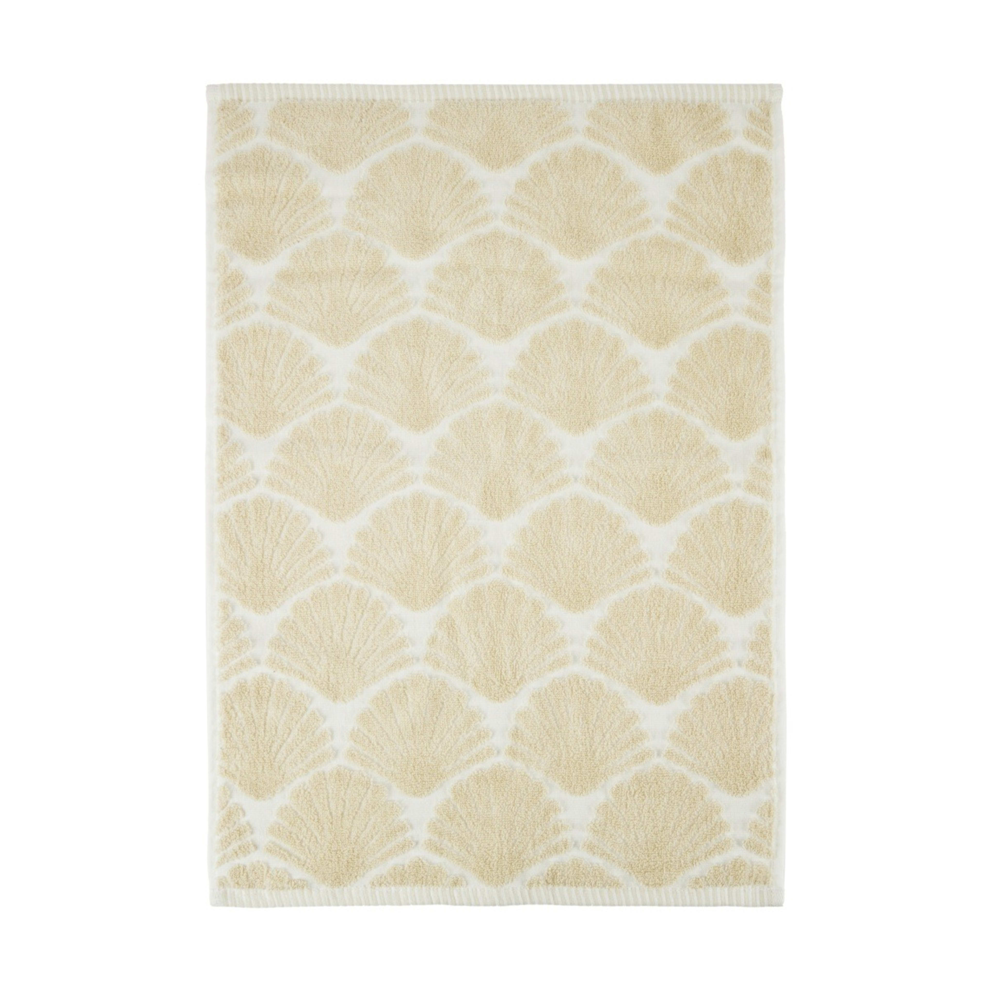 3 Shell Cotton Hand Towel - Beige, 3 of 5