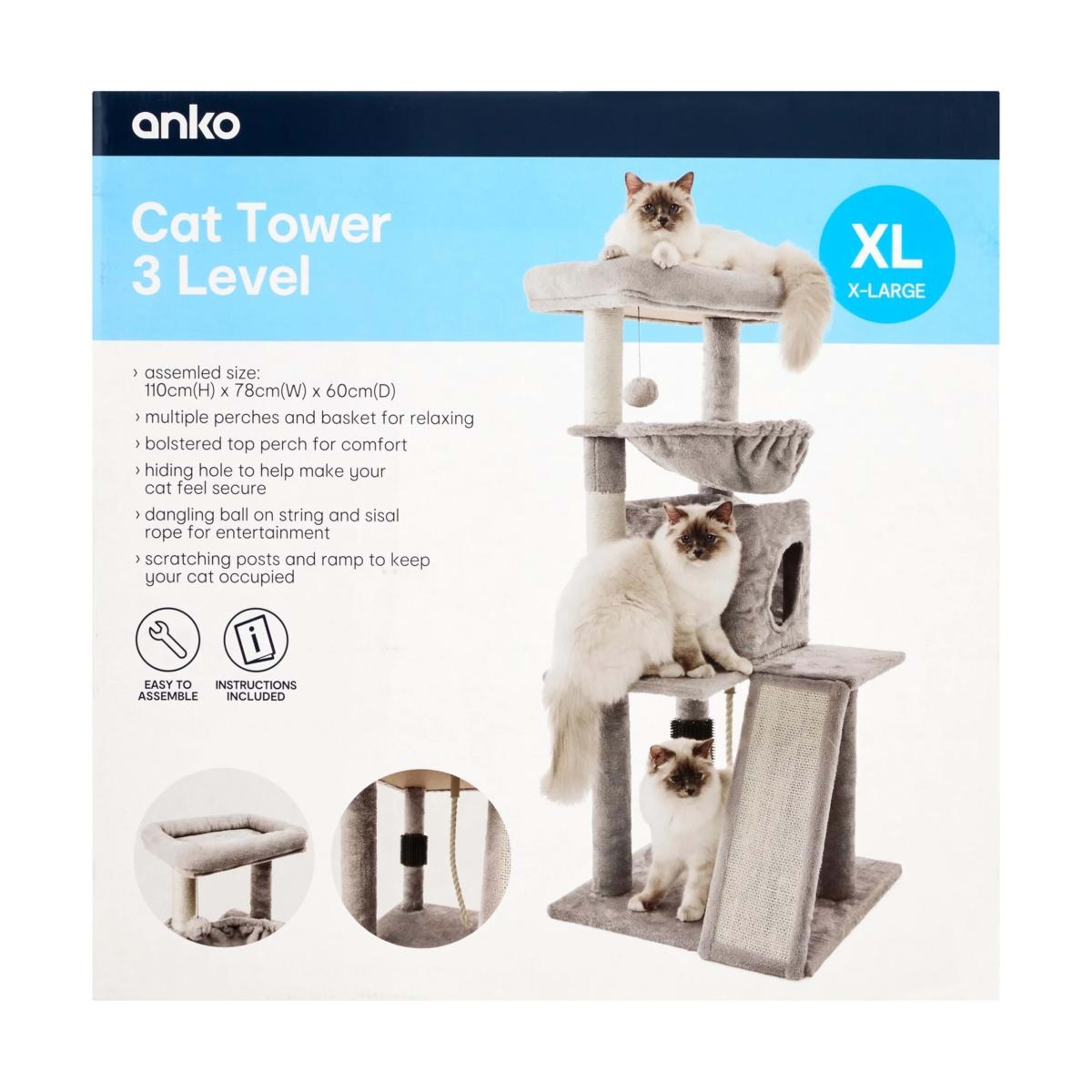 10 Cat Tower 3 Level, 10 of 10