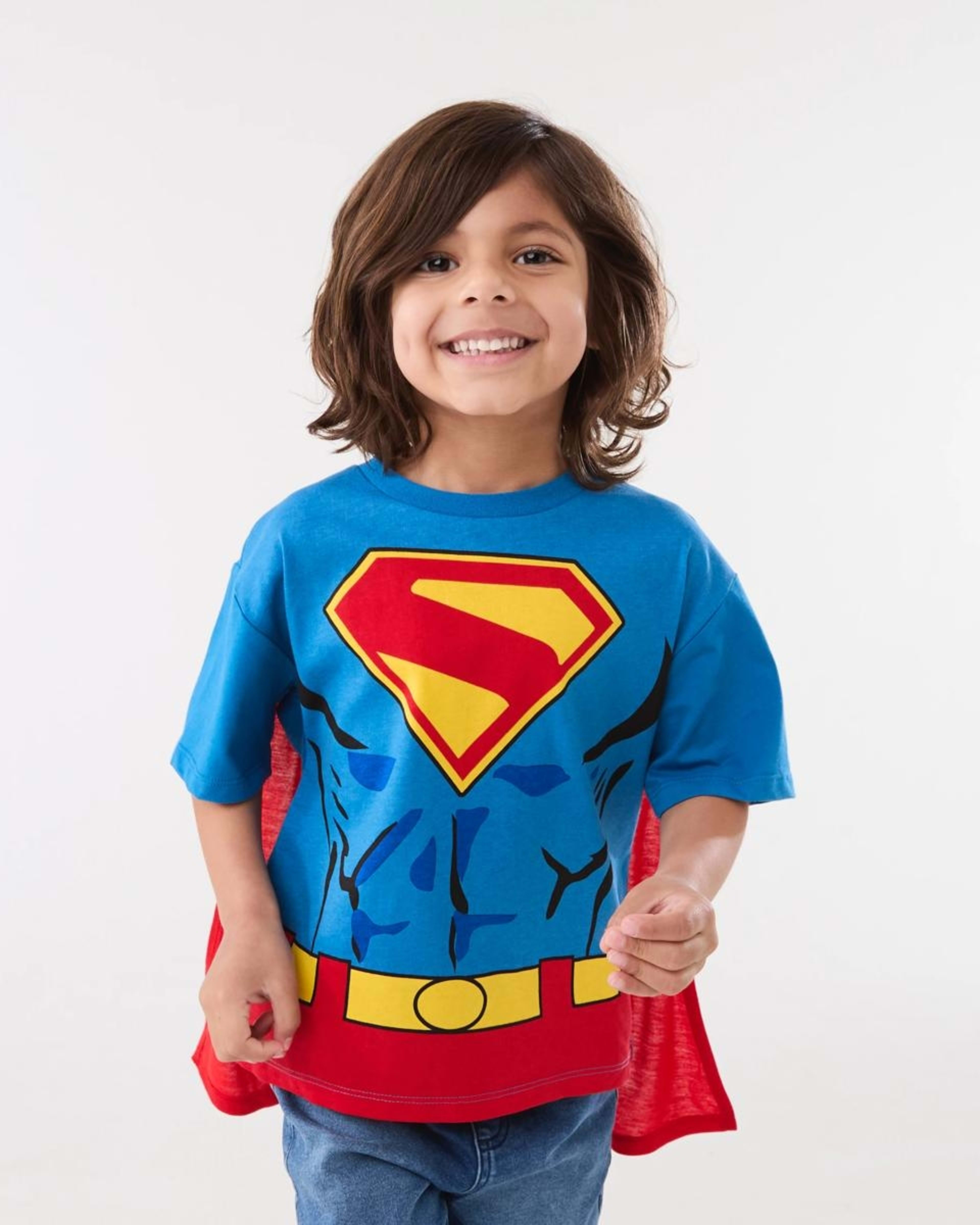 1 Superman License Character Cape T-shirt SUPERMAN, 1 of 8