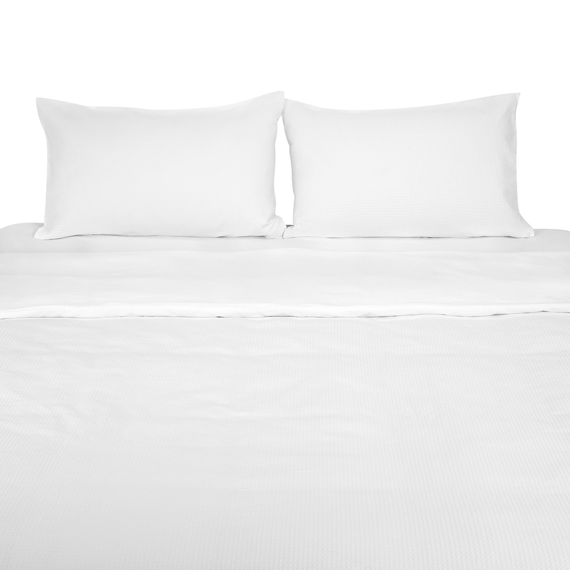 Waffle Cotton Quilt Cover Set King Bed, White Kmart