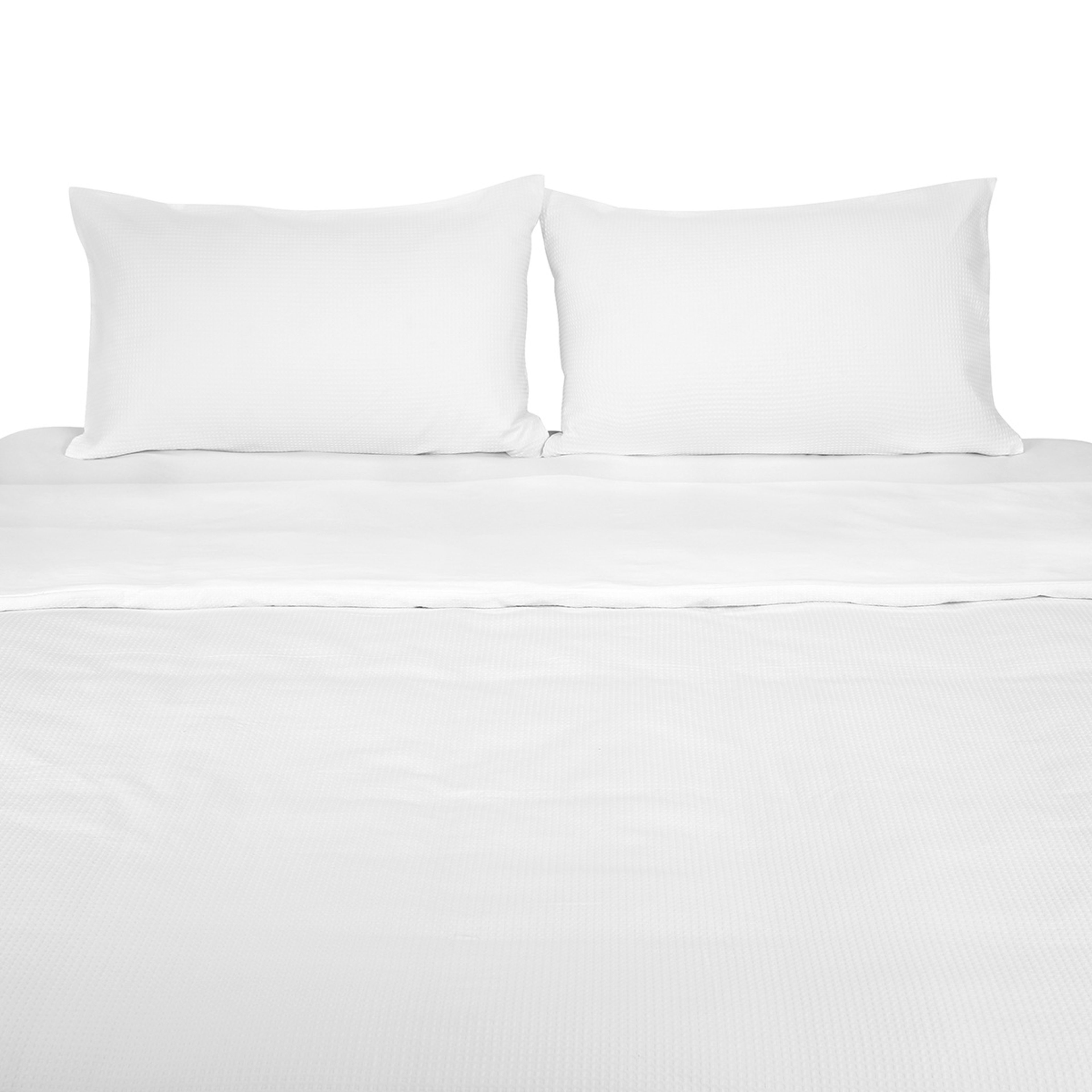 Waffle Cotton Quilt Cover Set King Bed, White Kmart