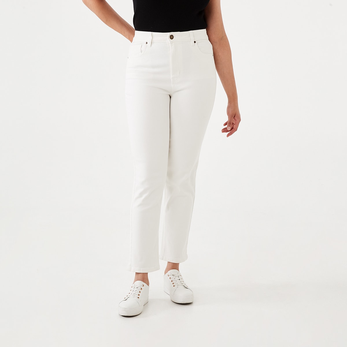 Super High Rise Straight Jeans - Kmart