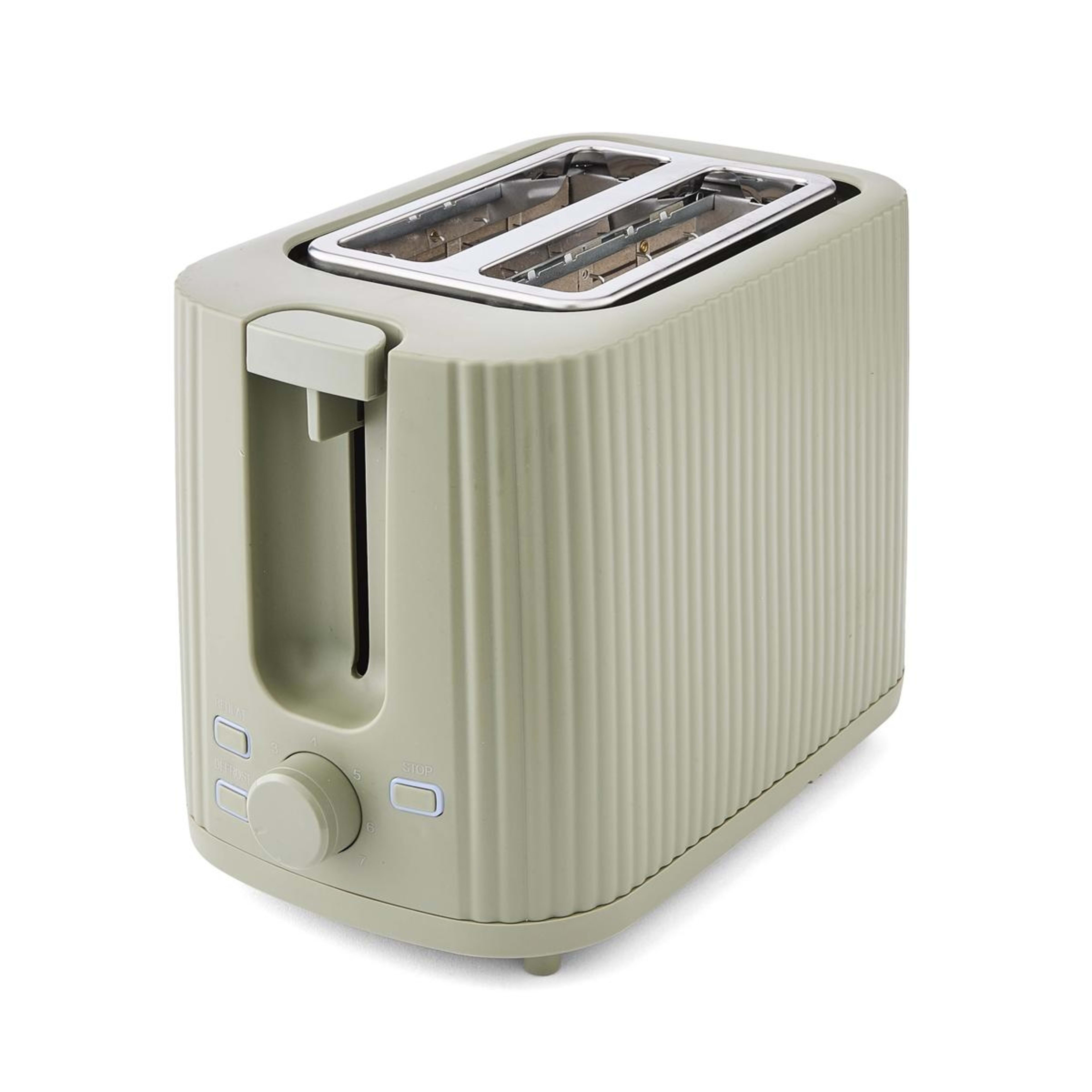 3 2 Slice Linear Toaster - Green, 3 of 8