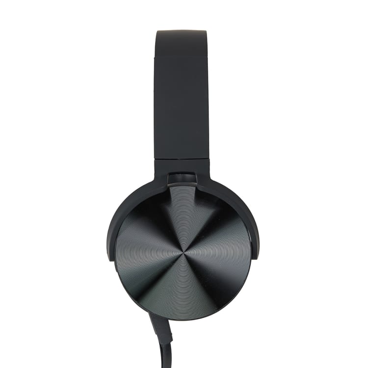 OnEar Wired Headphones Black Kmart