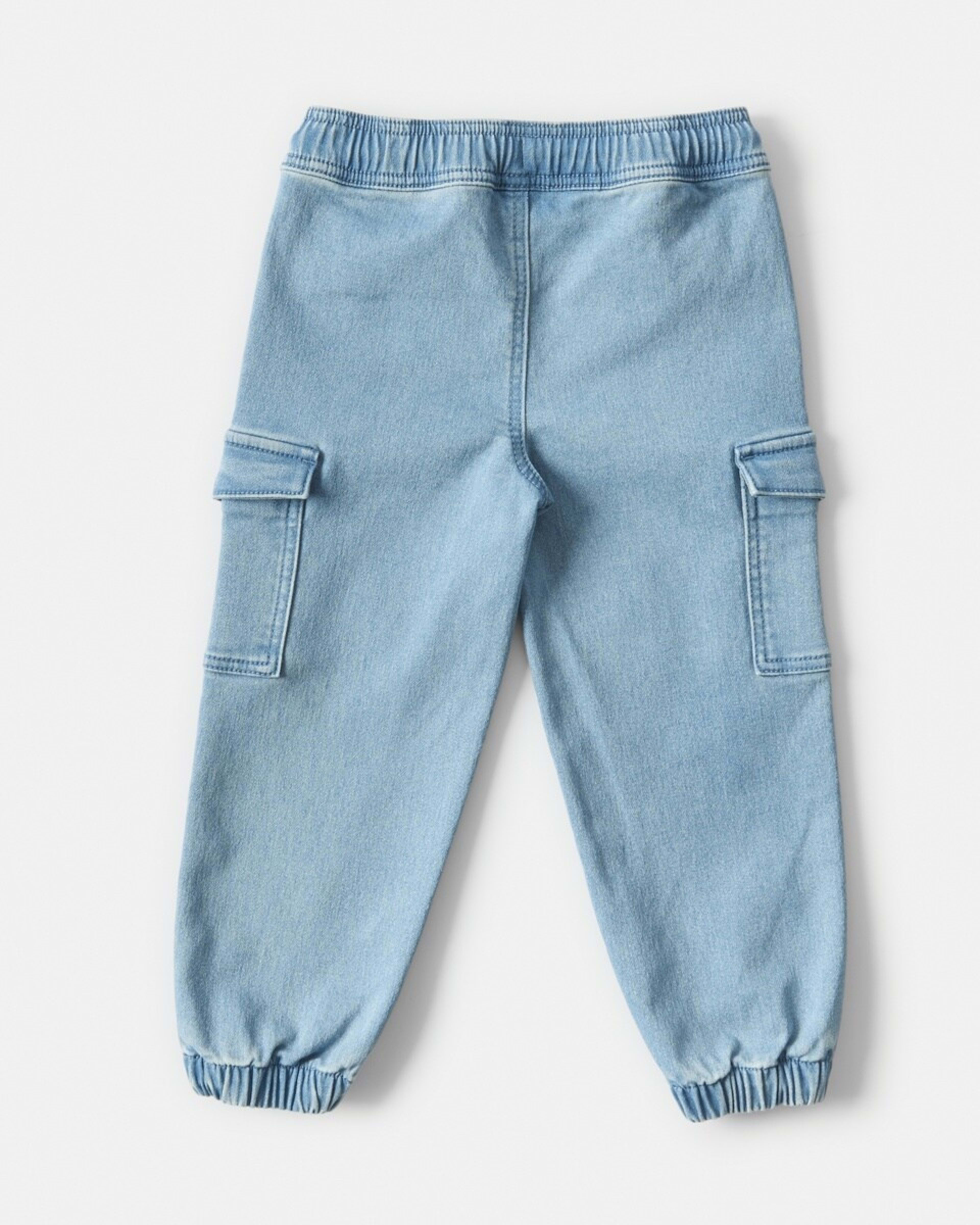 9 Knit Denim Jeans Light Wash, 9 of 9