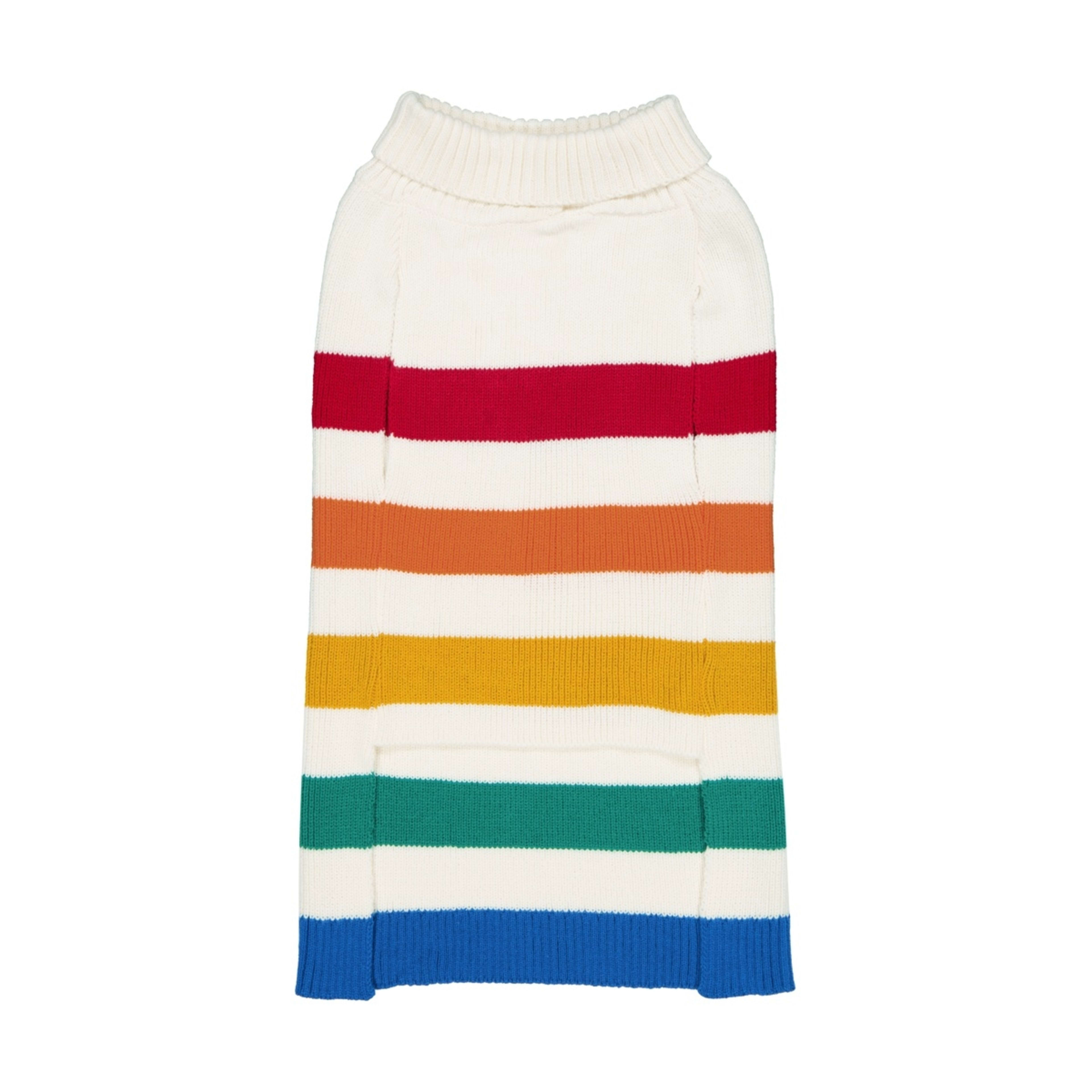 6 Pet Rainbow Knit Jumper - Extra Extra Large, 6 of 10