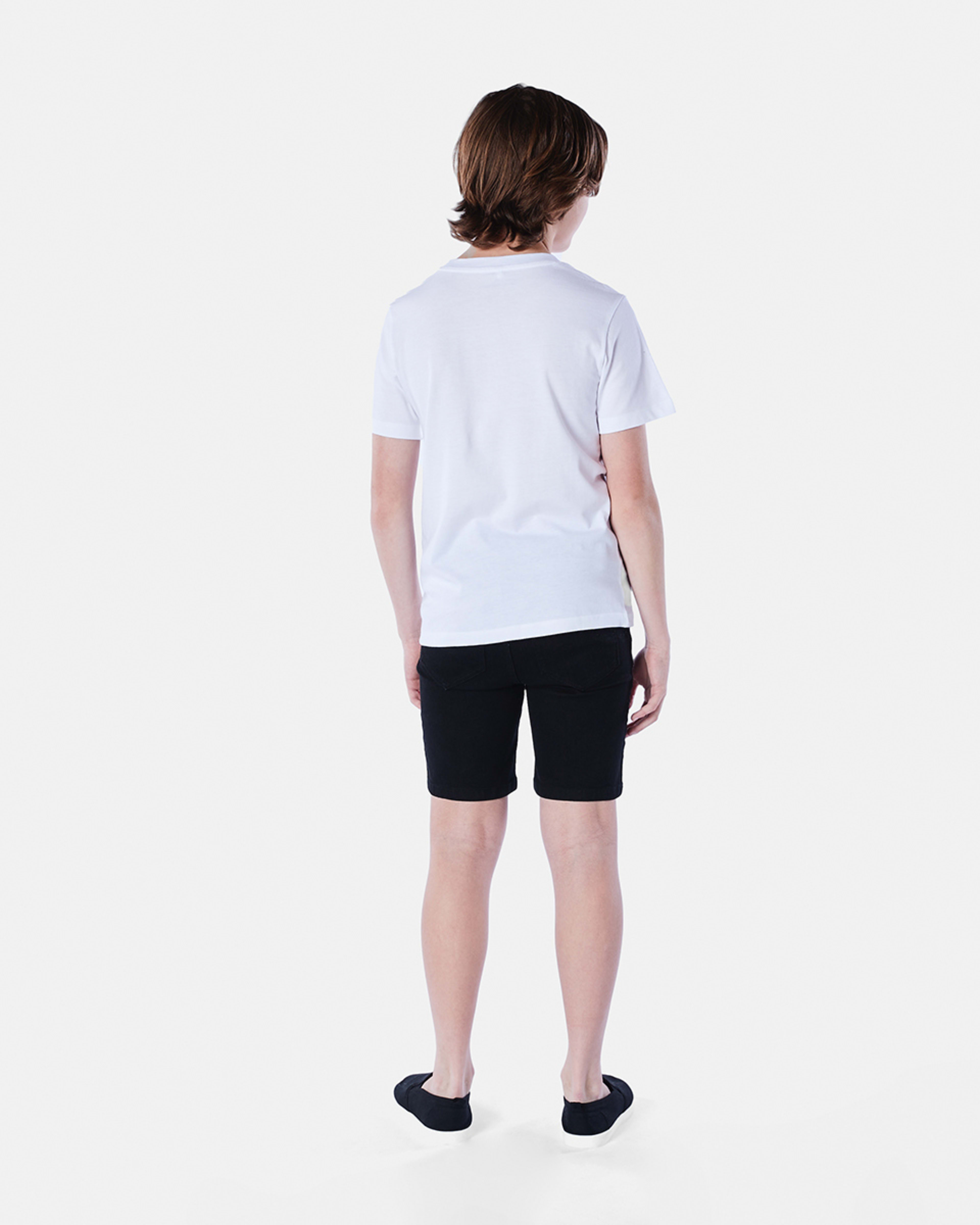 5 Short Sleeve Plain T-shirt WHITE, 5 of 7