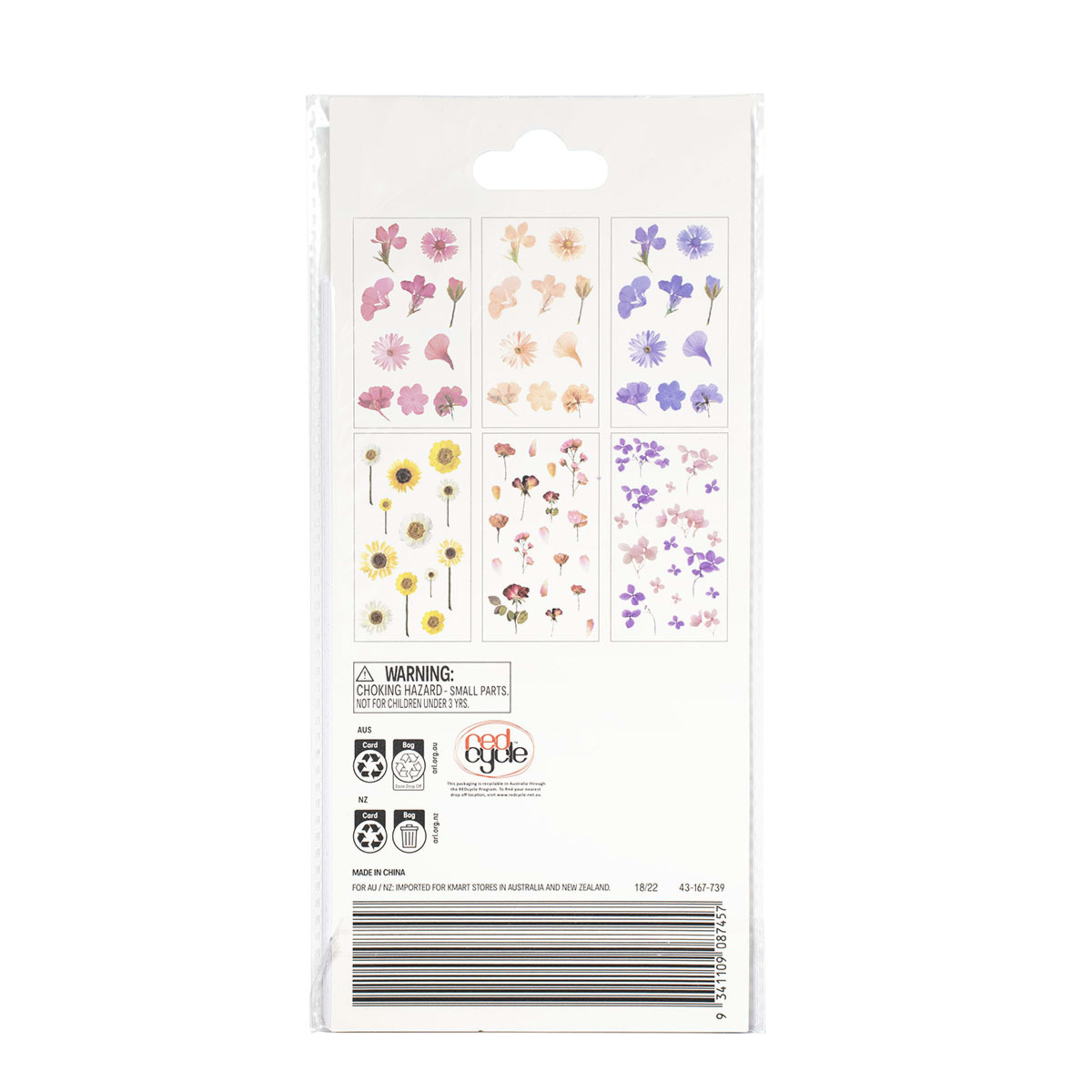 Pressed Flower Stickers Kmart