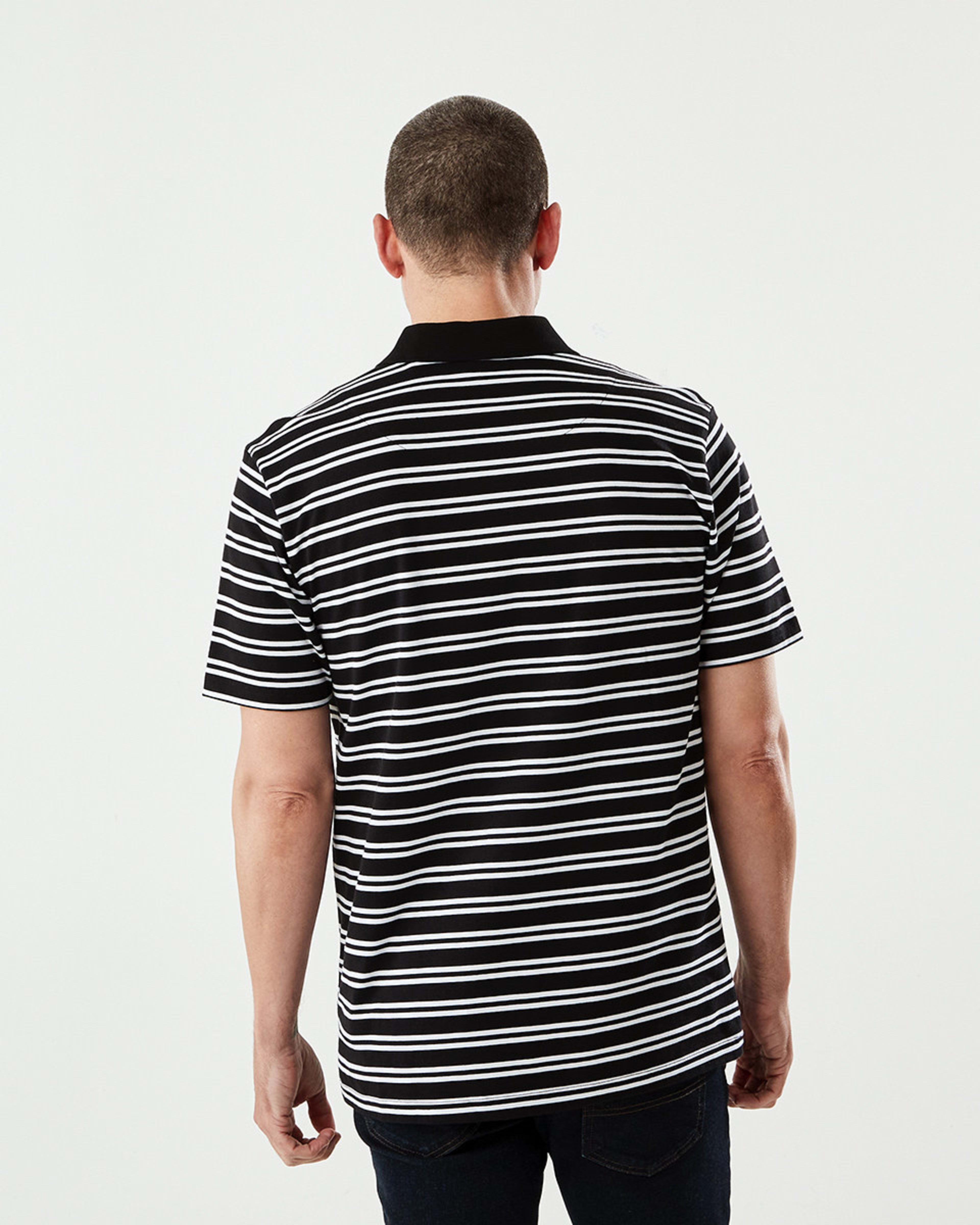 Jersey Stripe Polo Shirt Kmart