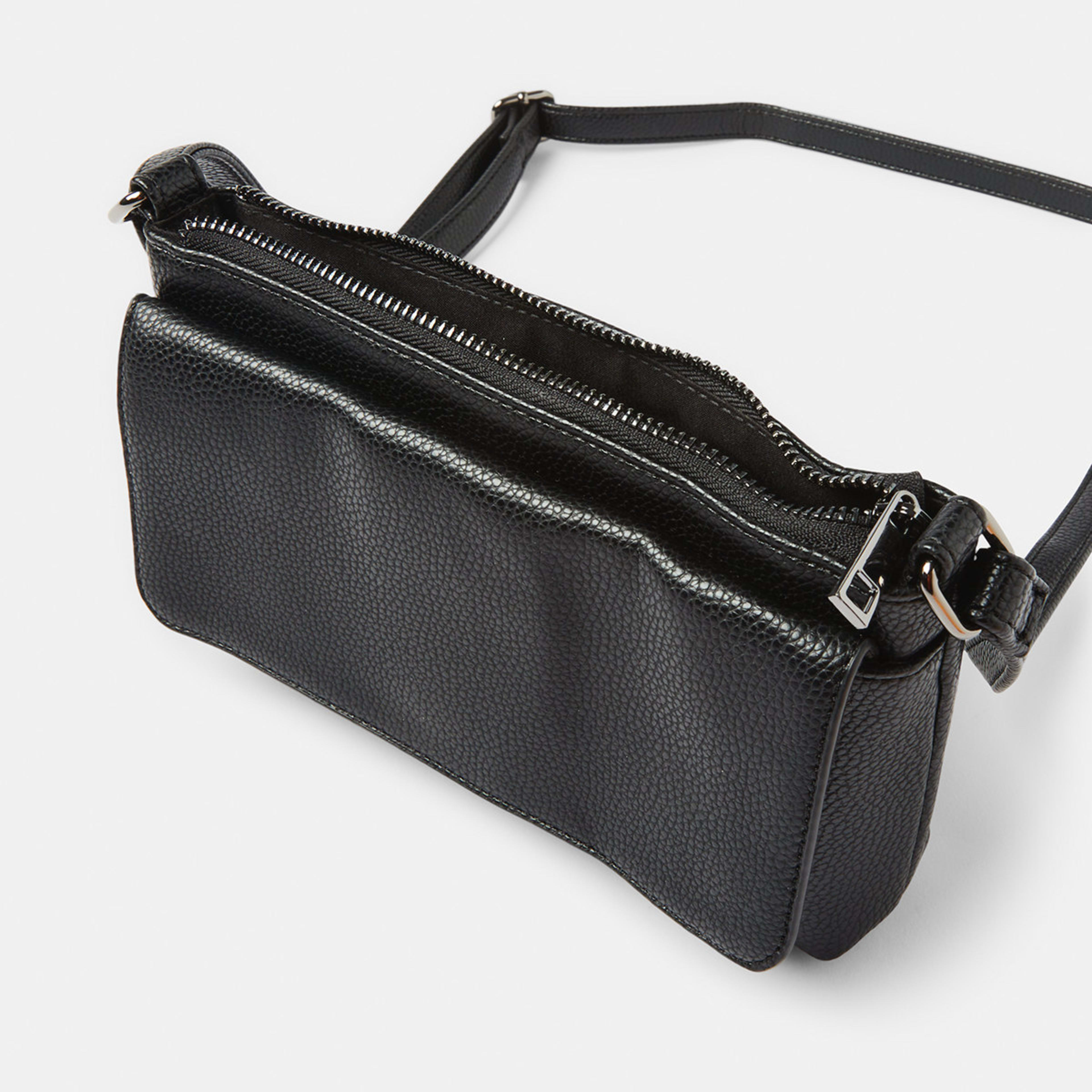 4 Envelope Pocket Crossbody Bag Black, 4 of 6
