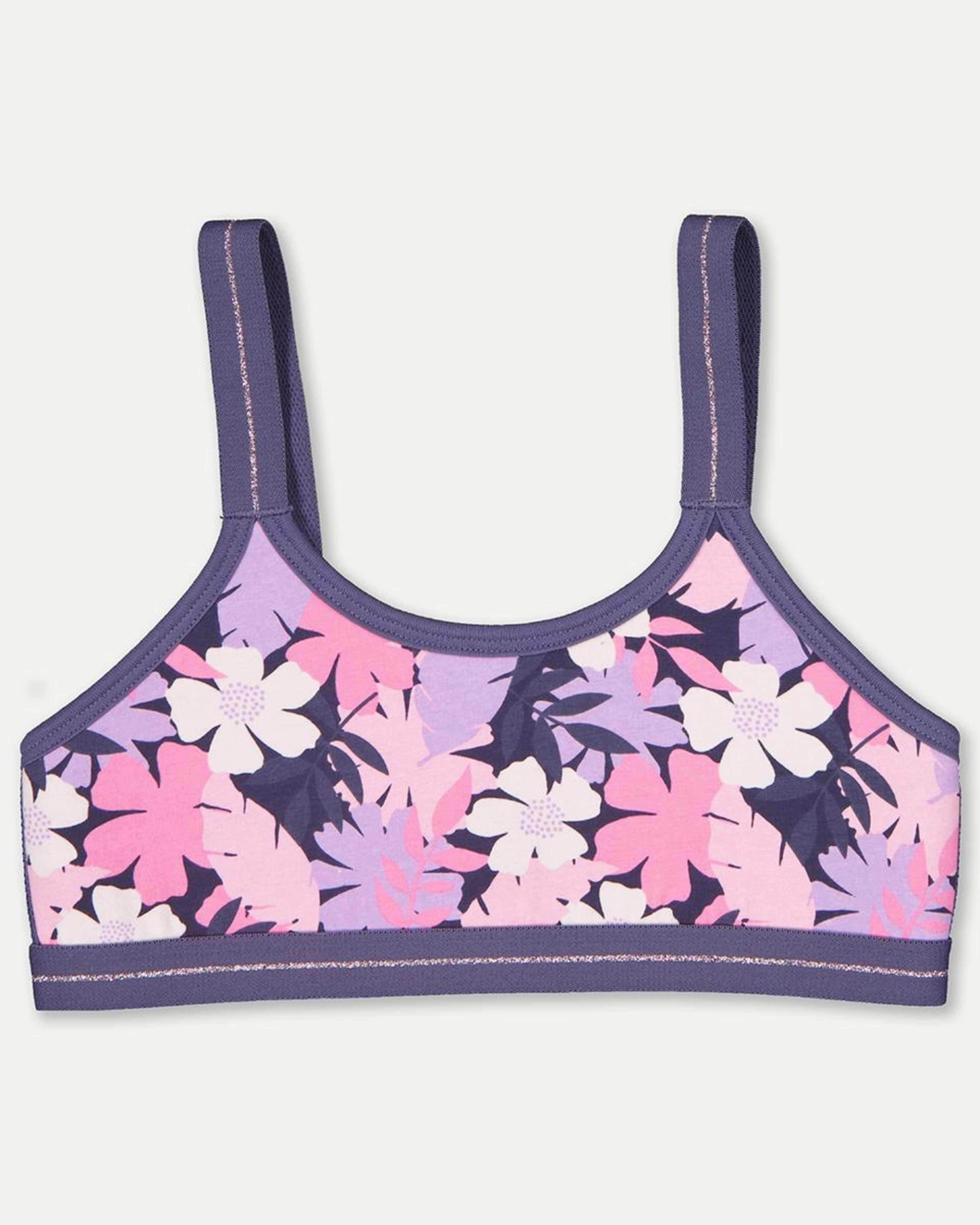2 2 Pack Extra Coverage Crop Top Floral 24, 2 of 3