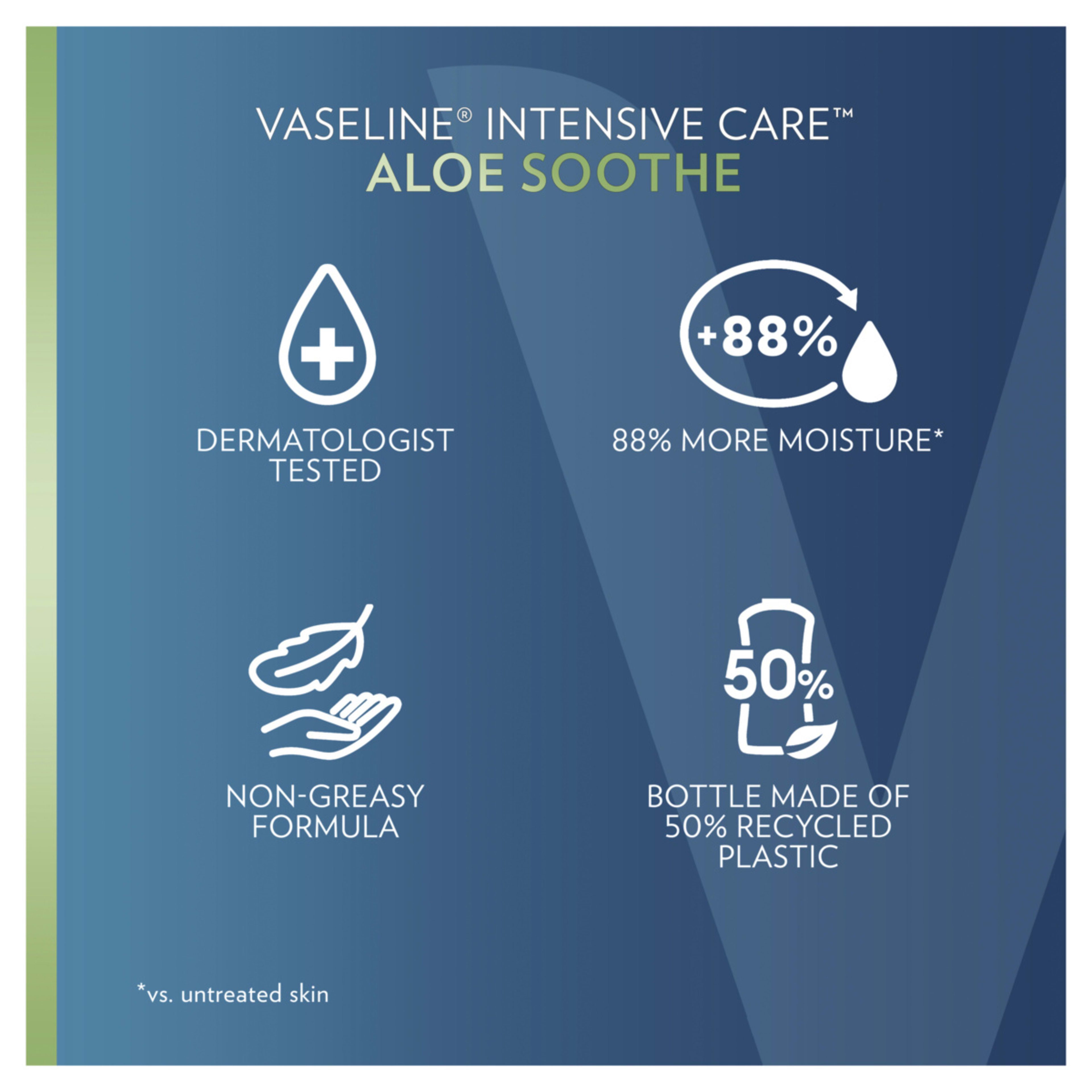 Vaseline Aloe Soothe Intensive Care Body Lotion 400ml Kmart