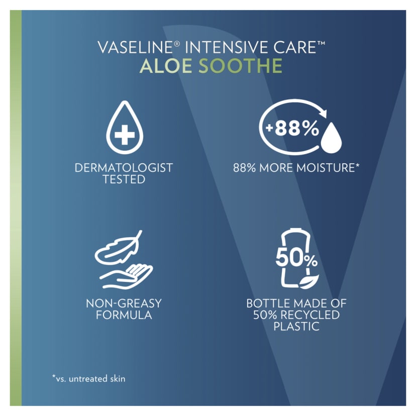 Vaseline Aloe Soothe Intensive Care Body Lotion 400ml Kmart