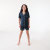 JACQUARD STRIPE DEEP INDIGO