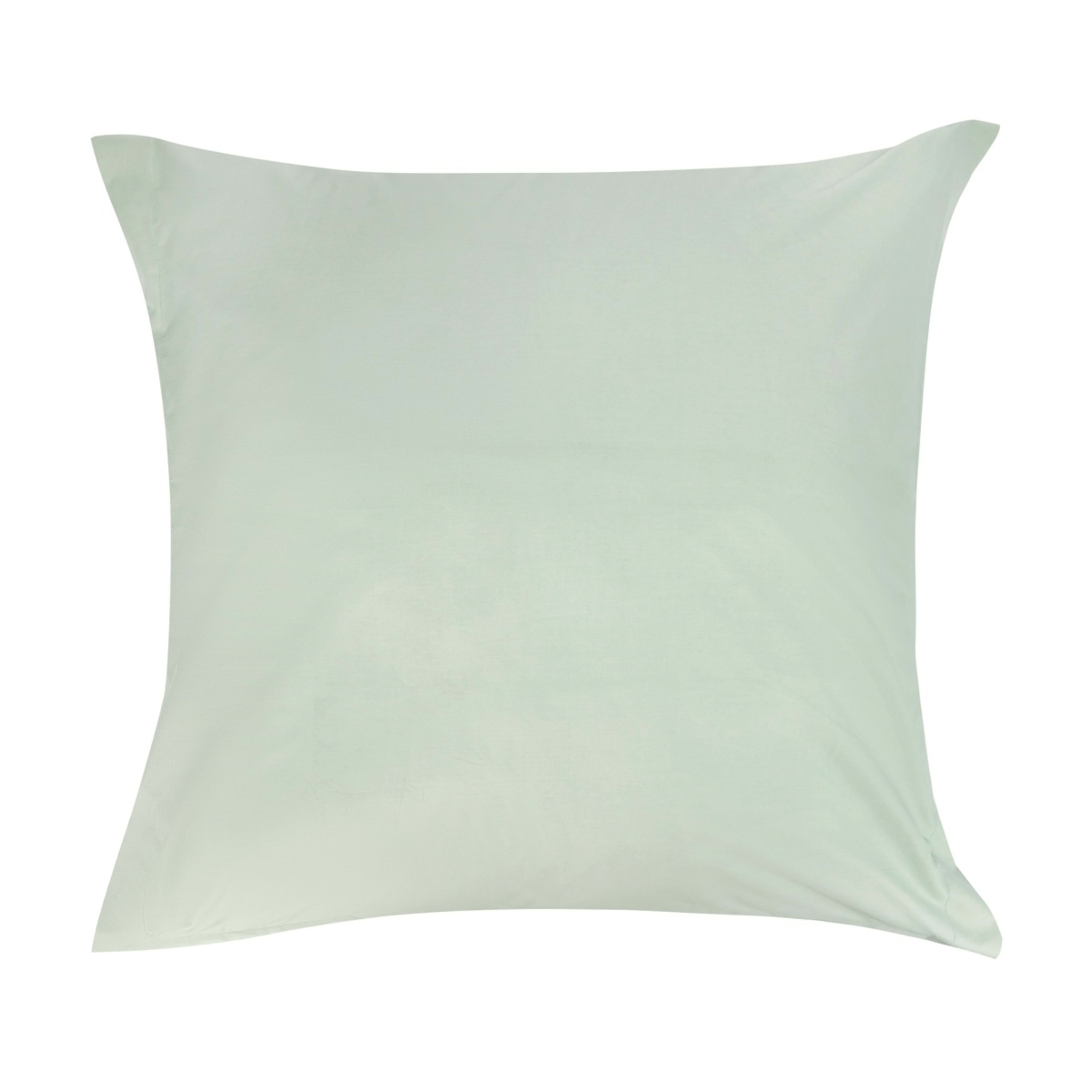 1 250 Thread Count Cotton Rich European Pillowcase - Eucalyptus, 1 of 5