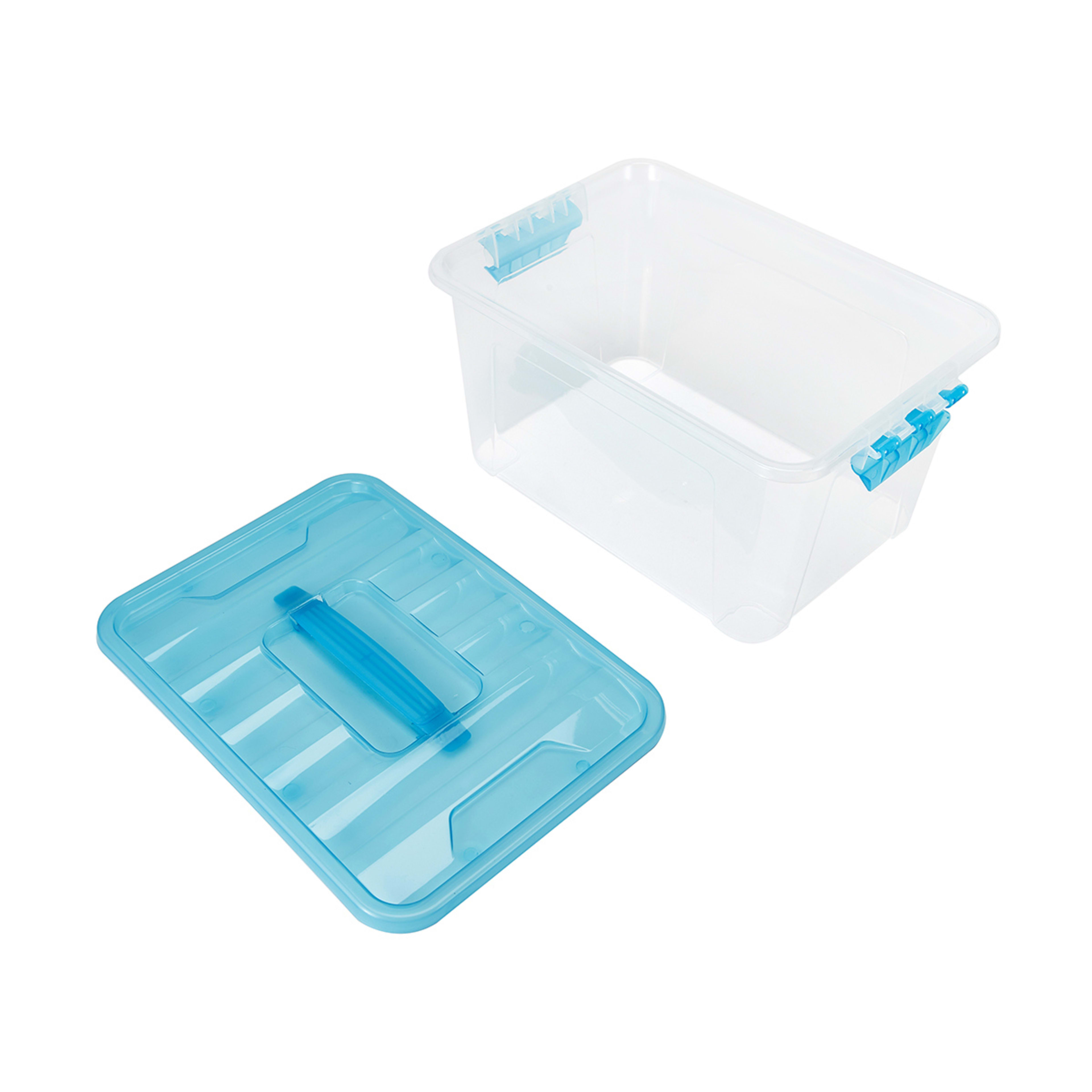 27 Piece Blue & Clear Storage Containers Kmart