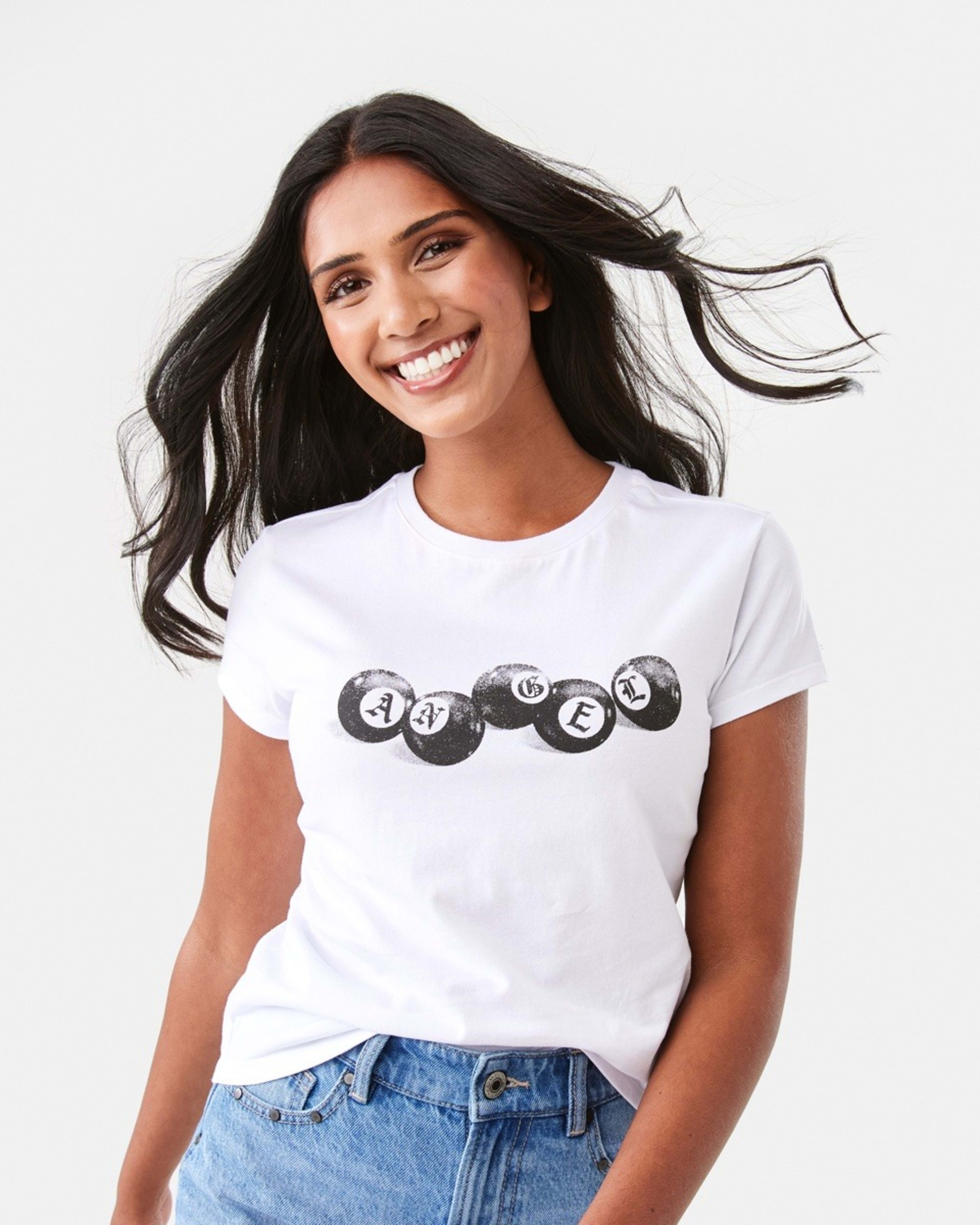 1 Short Sleeve Neat Print T-shirt 8 Ball