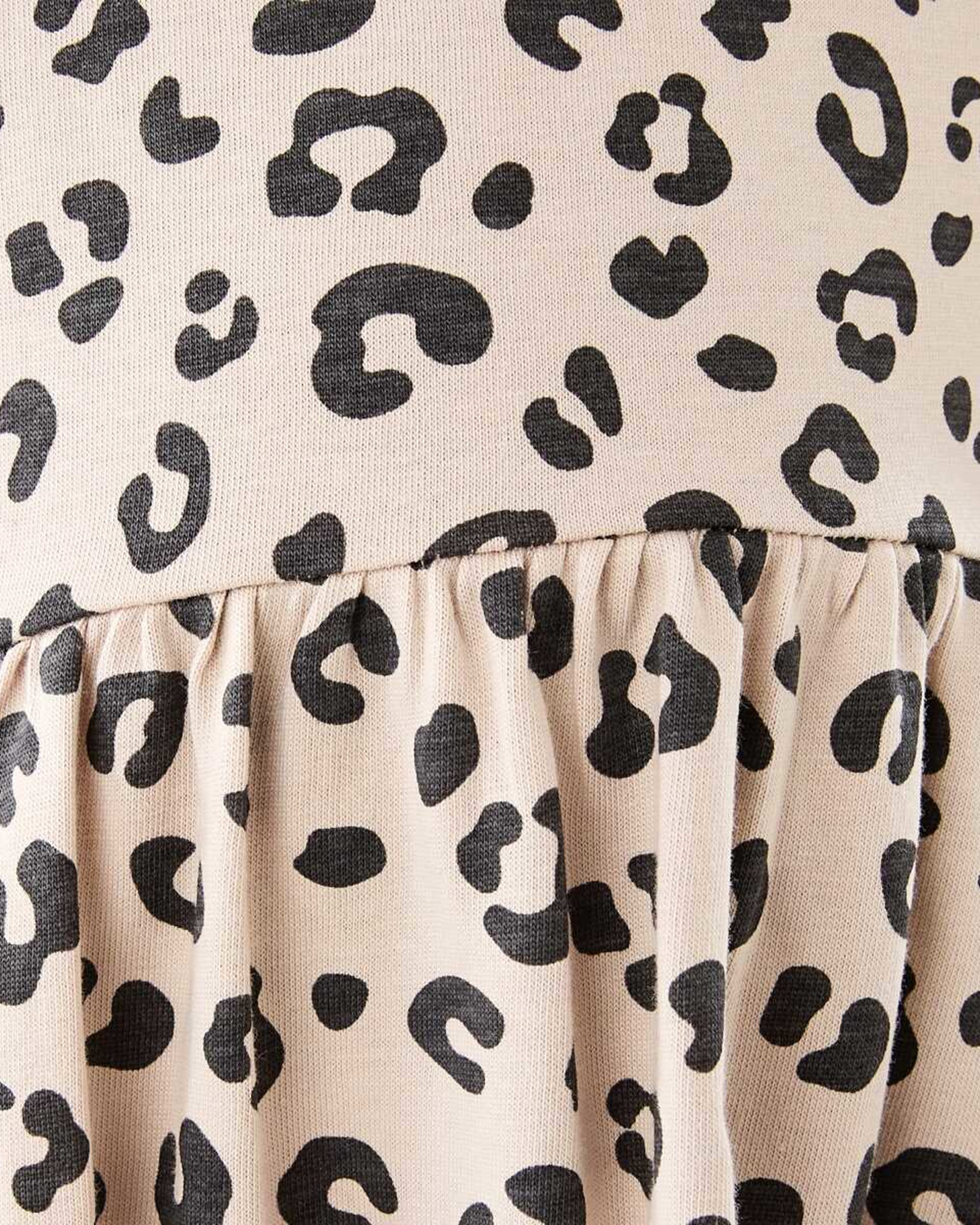 5 Long Sleeve Jersey Dress Leopard, 5 of 9
