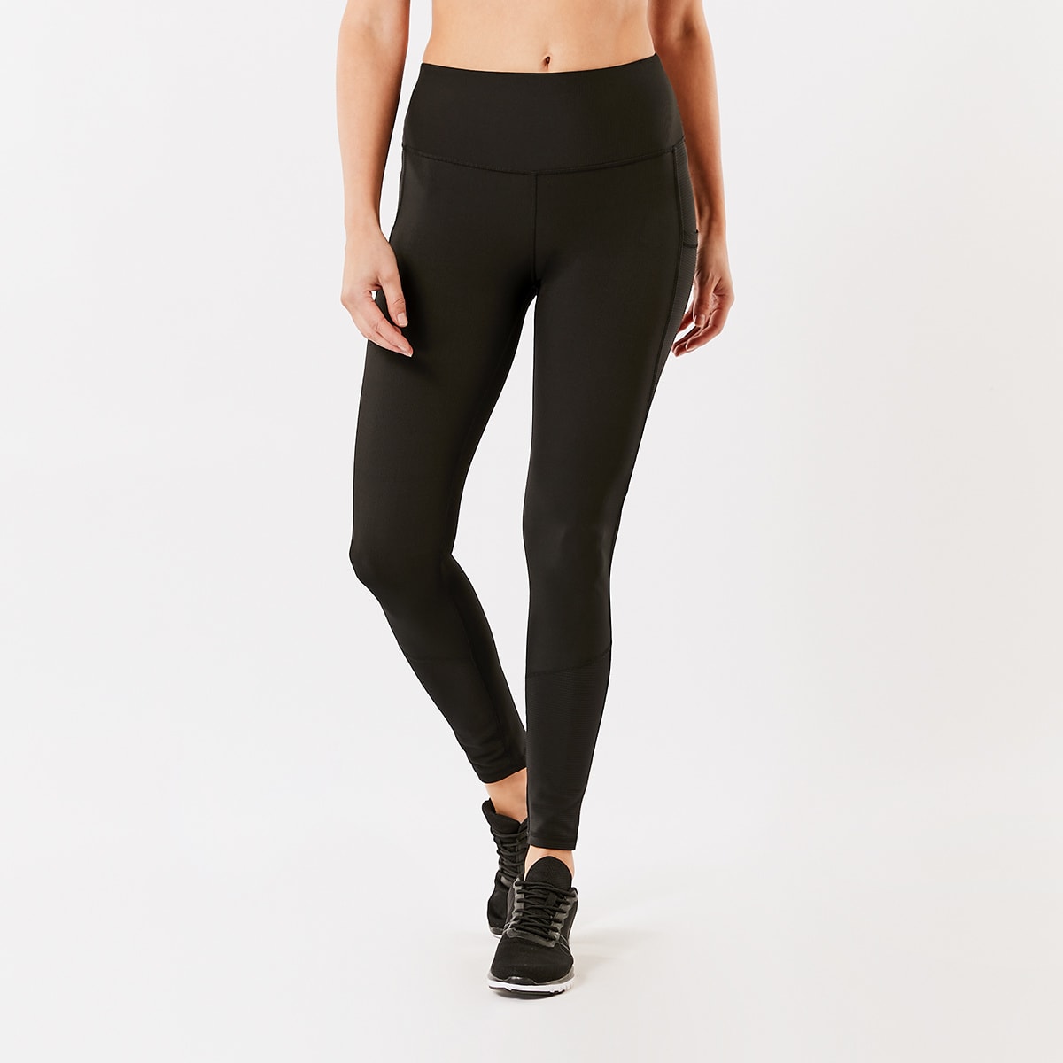 Active Womens Full Length Ribbed Panel 
