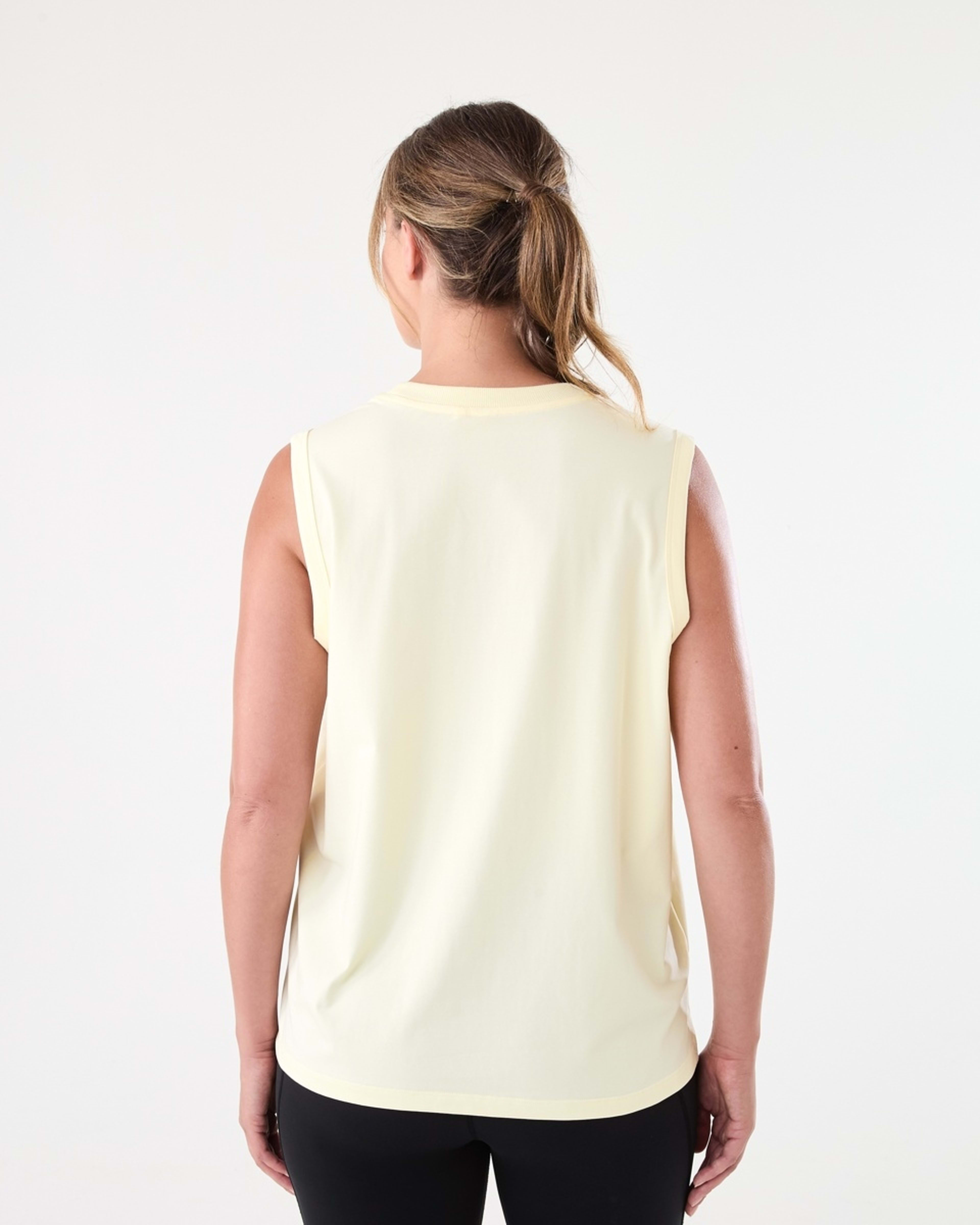 3 Active Womens Muscle Tank Ylw Lemon, 3 of 6