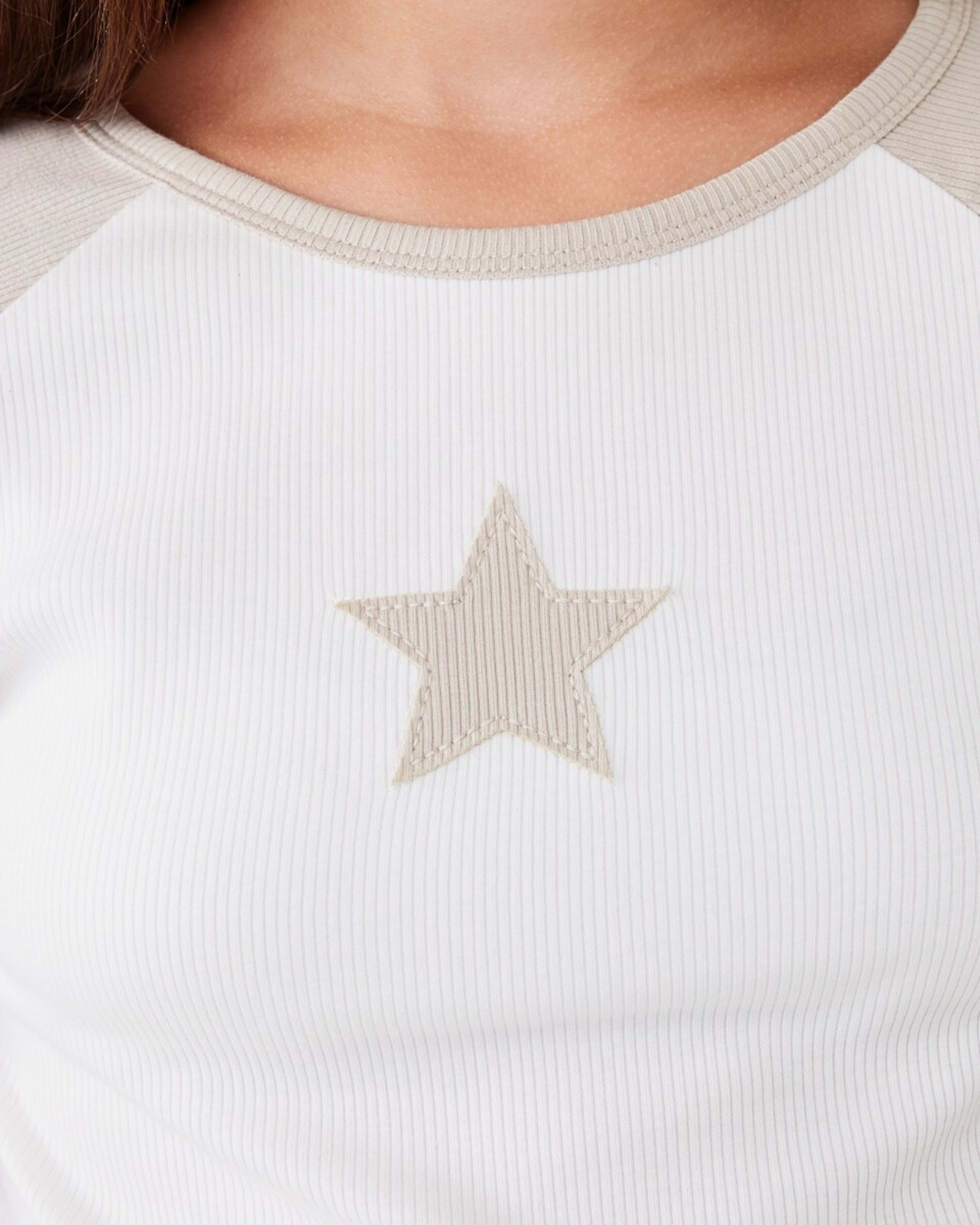 4 Long Sleeve Raglan T-shirt Bge Star, 4 of 8
