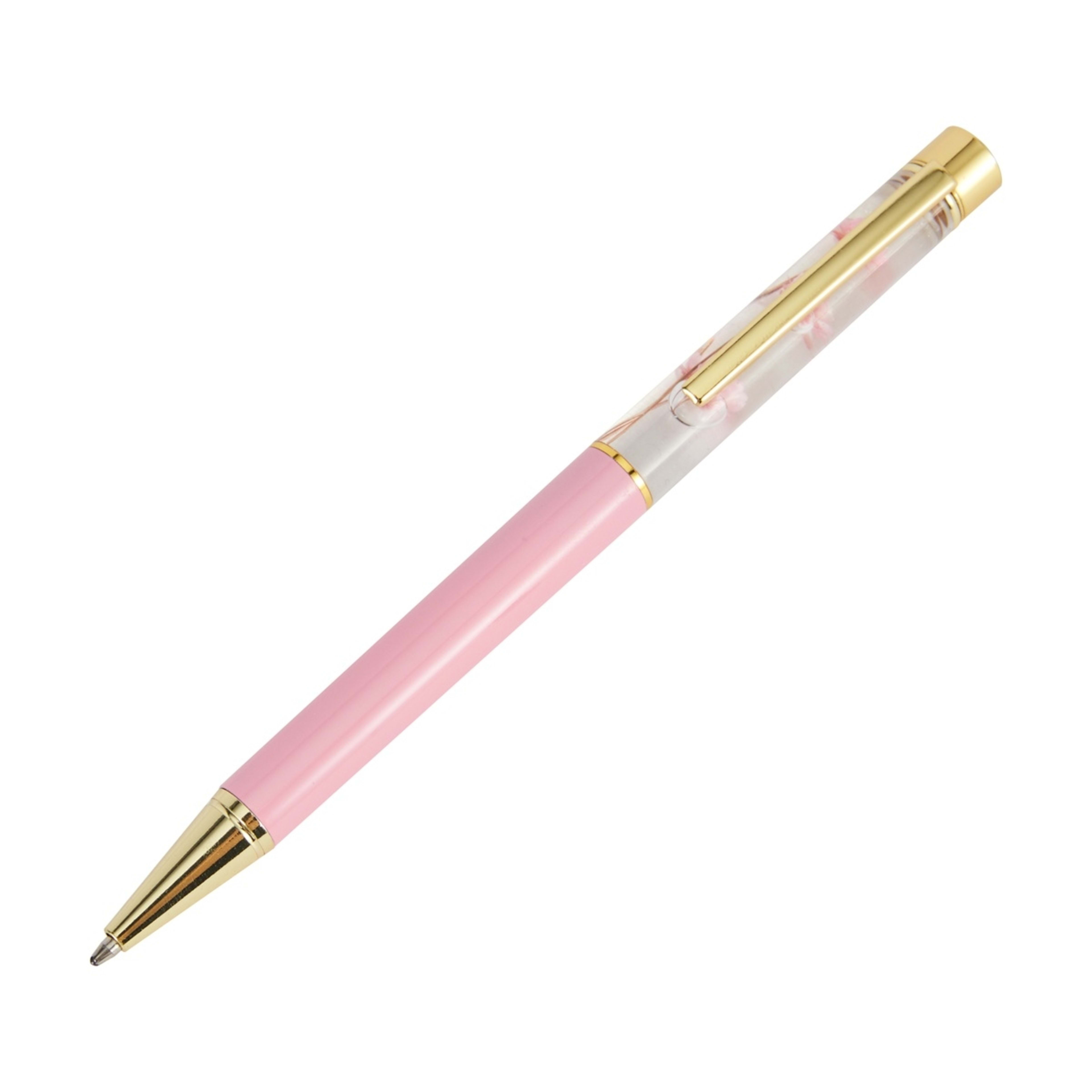 2 Metal Pen Floating Flower - Pink, 2 of 6