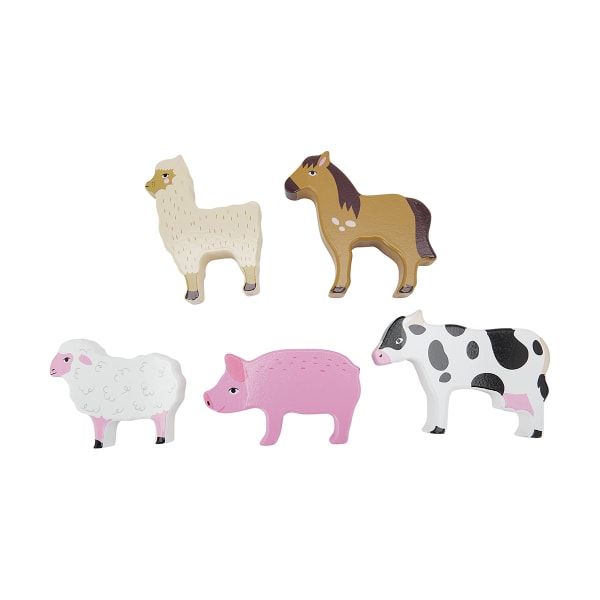 Wooden Farm Animals - Assorted - Kmart