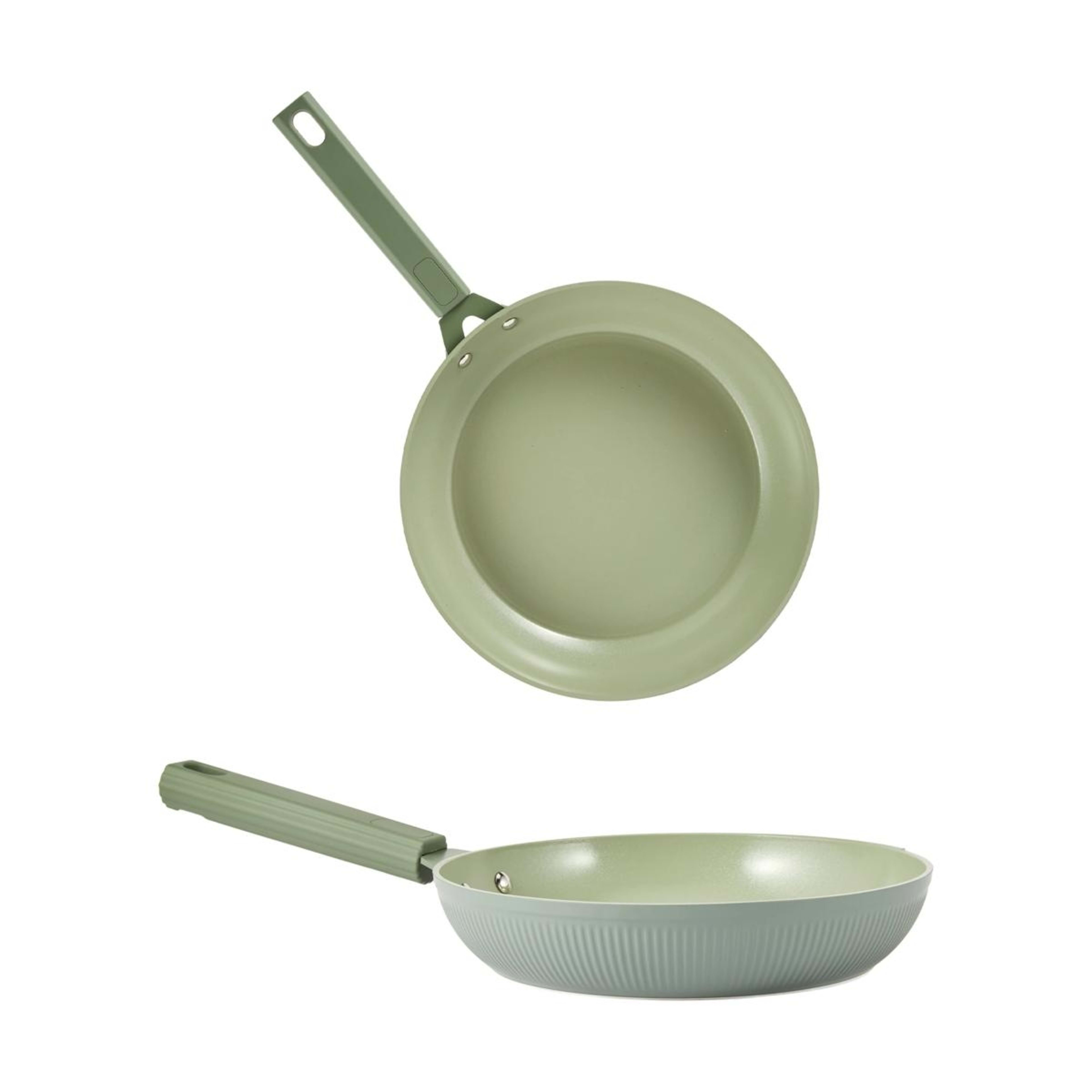 1 2 Piece Linear Frypan Set - Black, 1 of 7