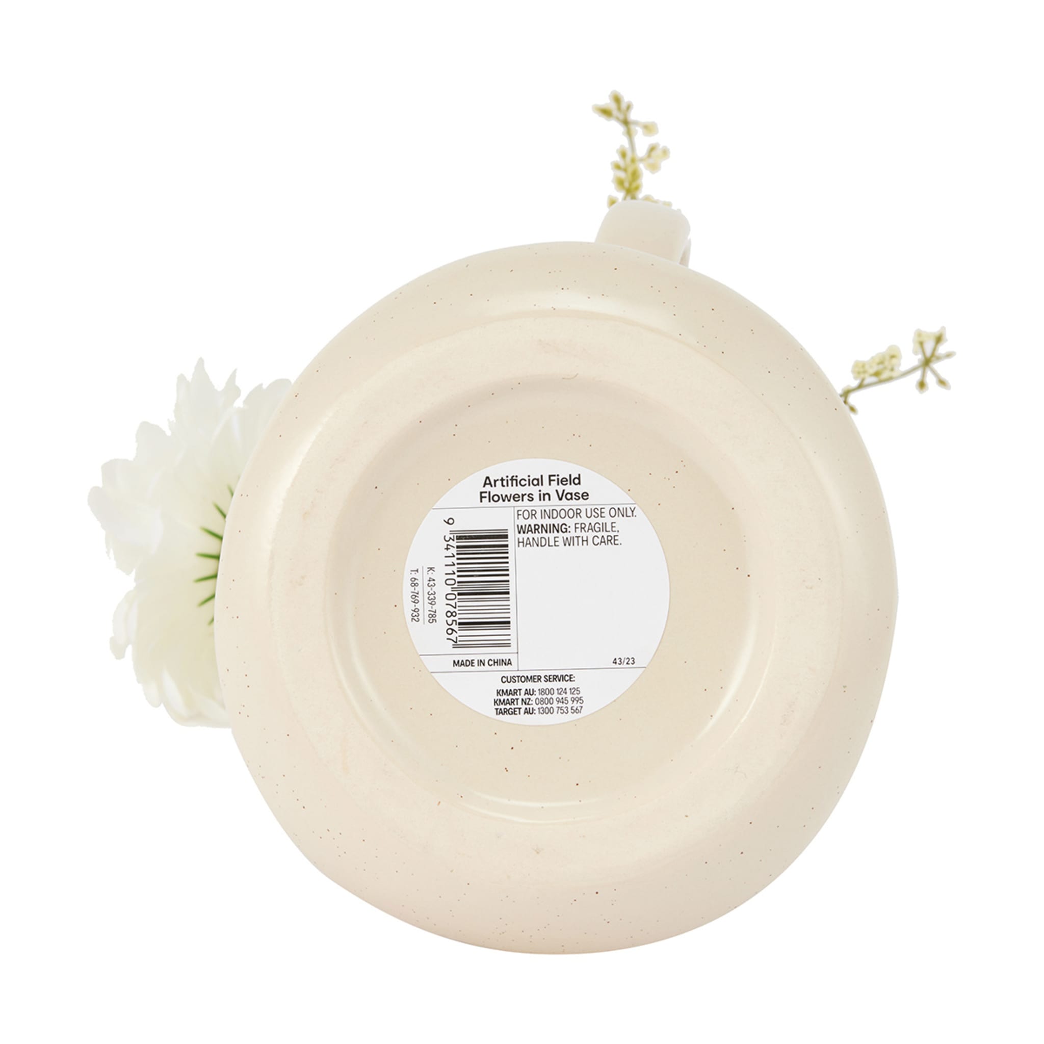 Artificial Field Flowers in Vase Kmart NZ