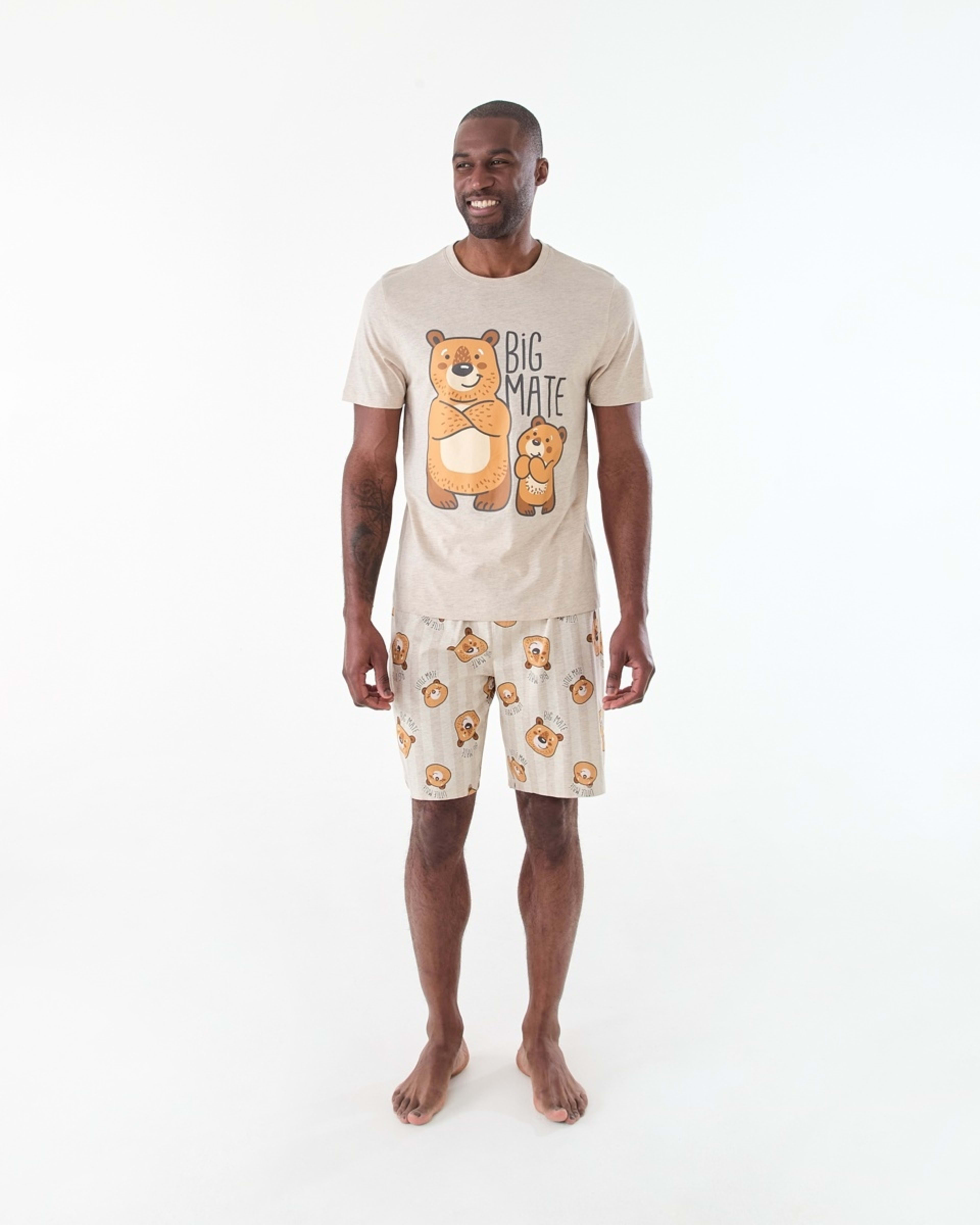 8 Short Sleeve Knit Top and Shorts Family Pyjama Set big mate, 8 of 8