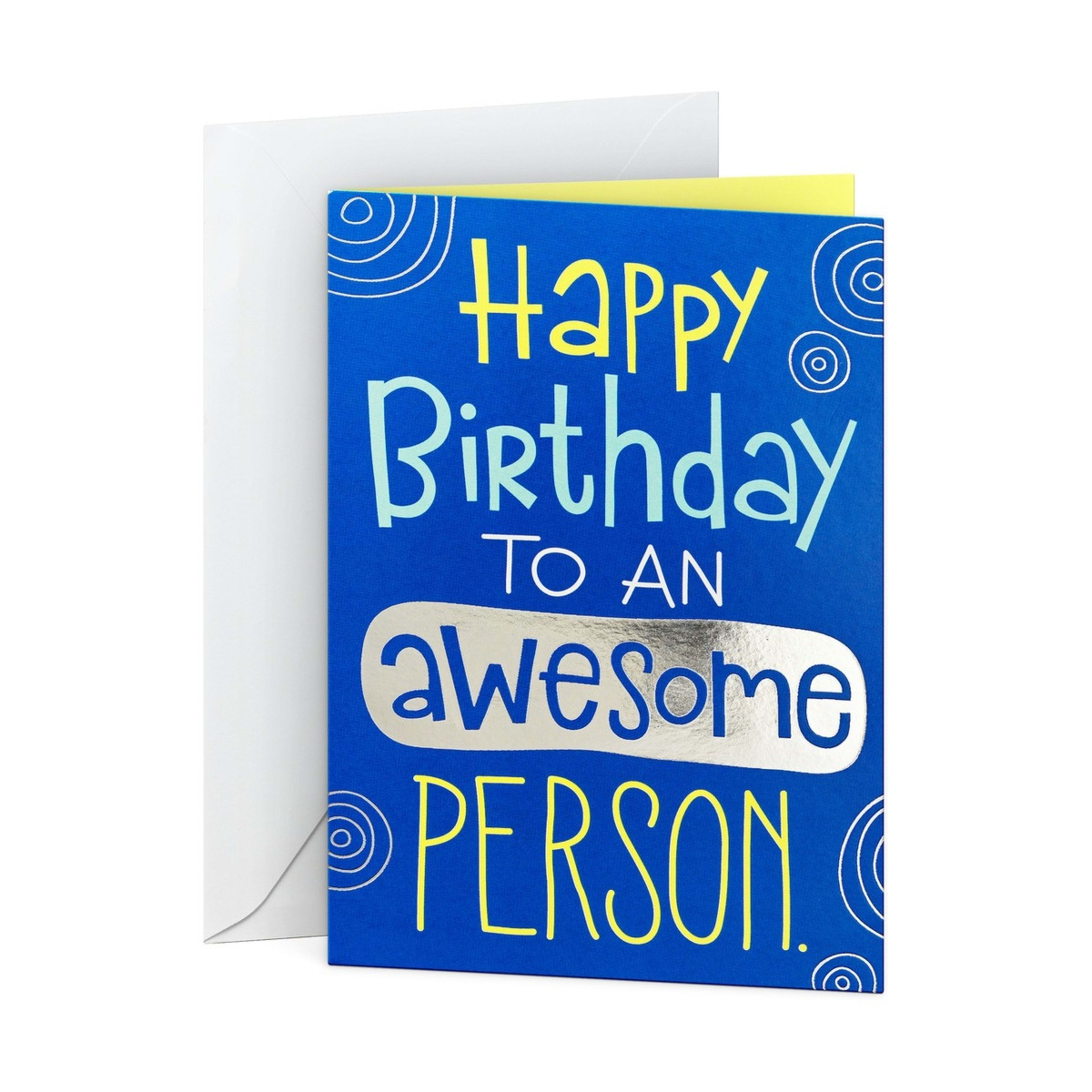 1 Hallmark Birthday Card - Awesome Person