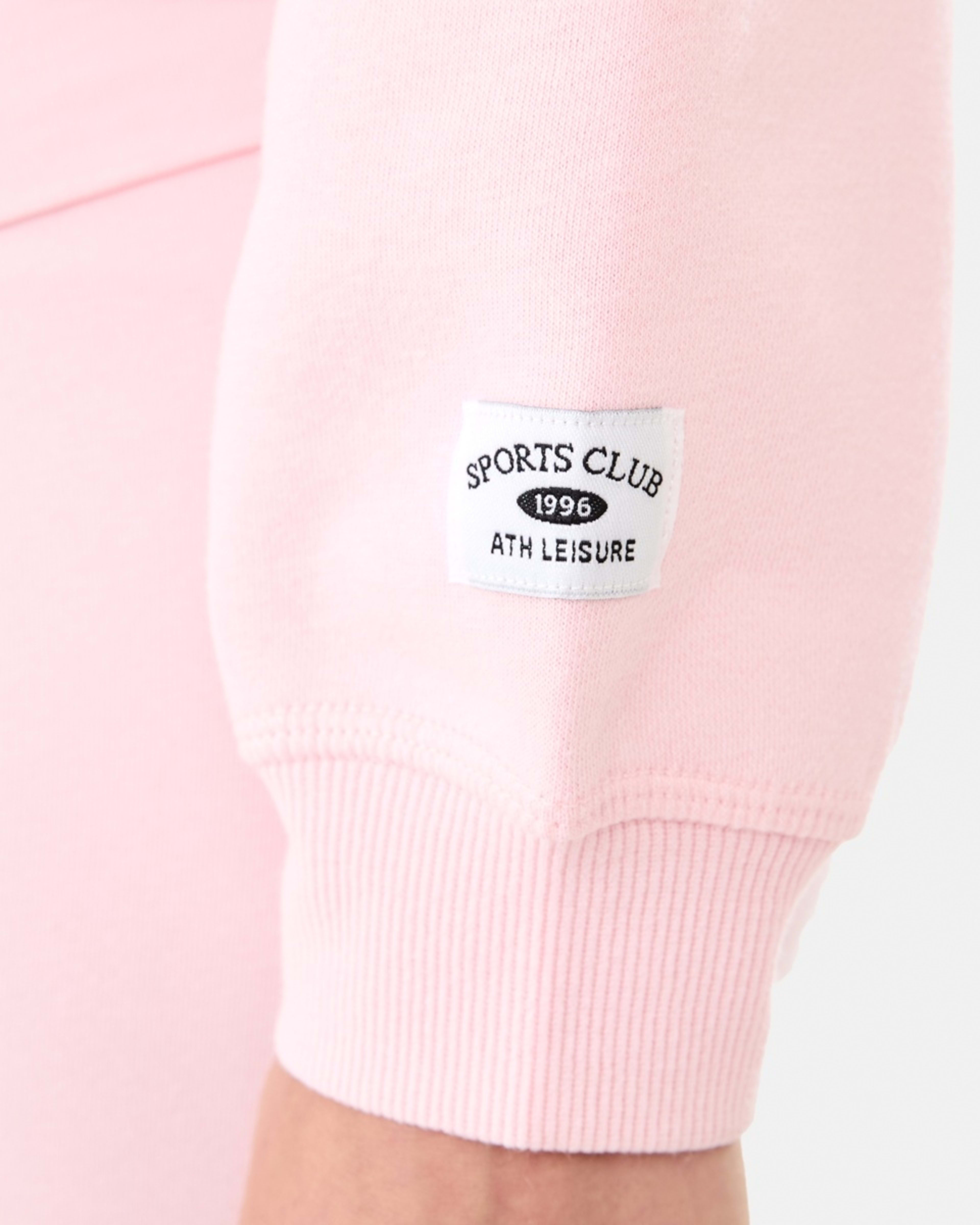 6 Cropped Zip Through Hoodie Pearl Pink, 6 of 10
