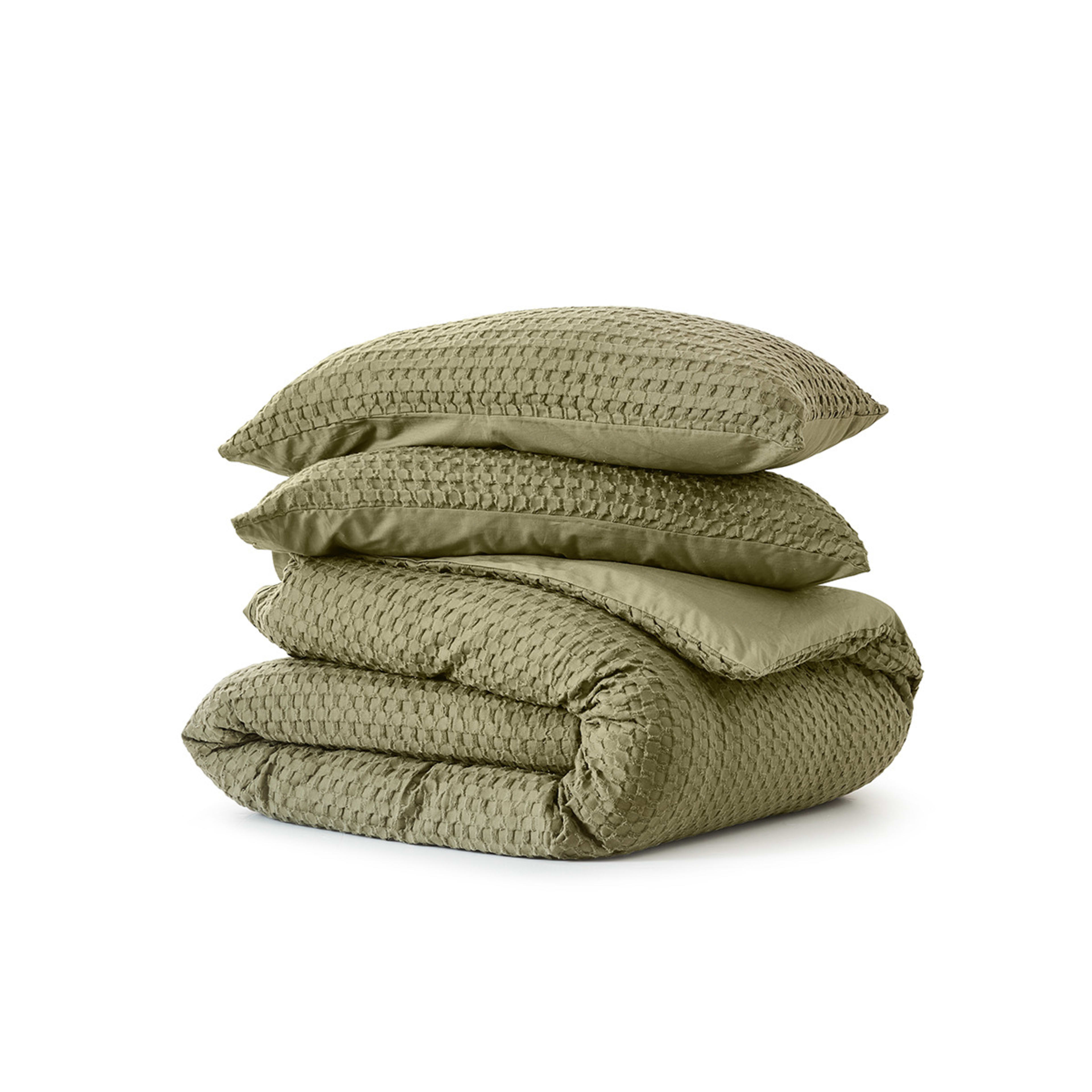 5 Harley Cotton Quilt Cover Set - Double Bed, Fern, 5 of 6