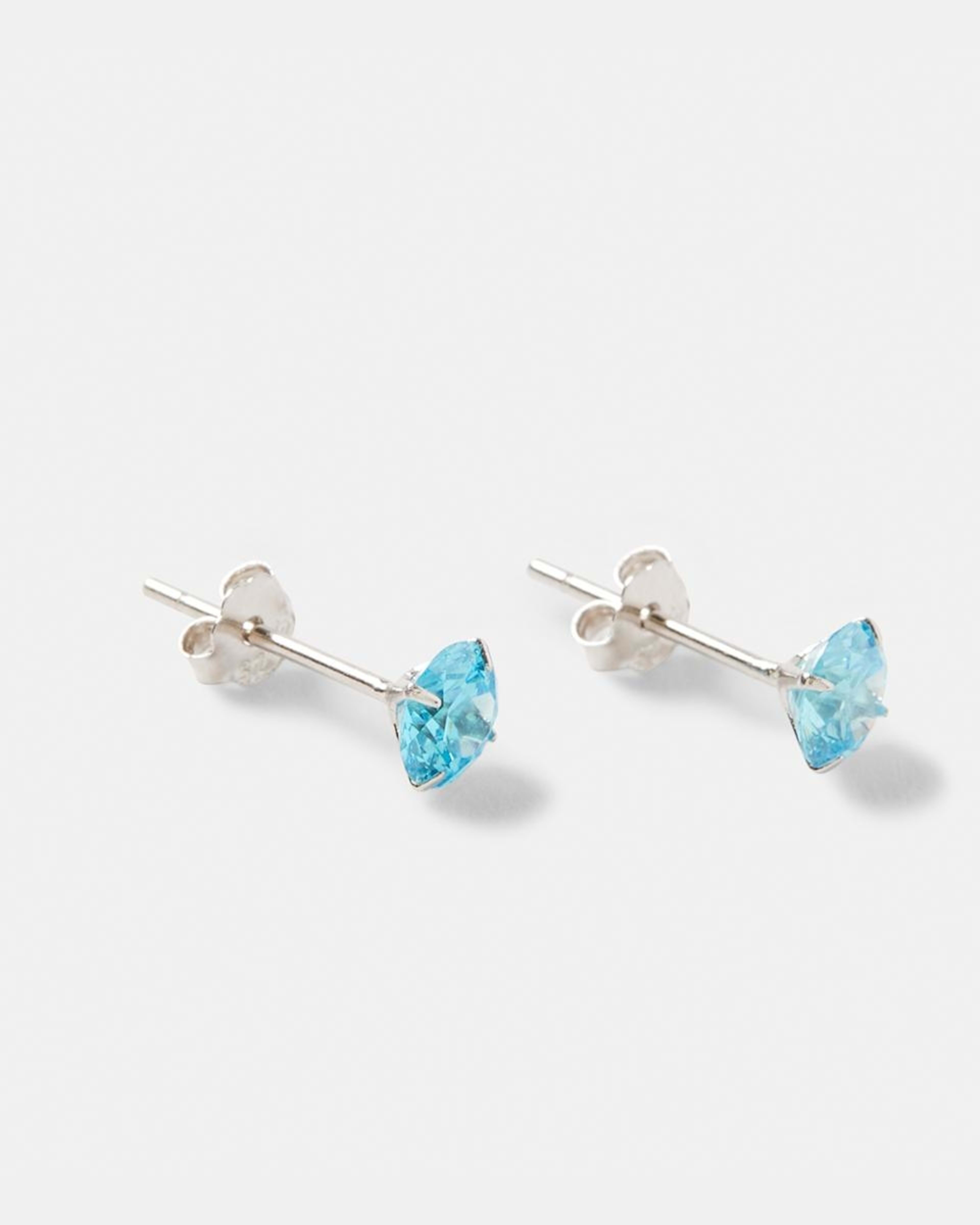 Sterling Silver 1 Carat Gem Stud Earrings Kmart