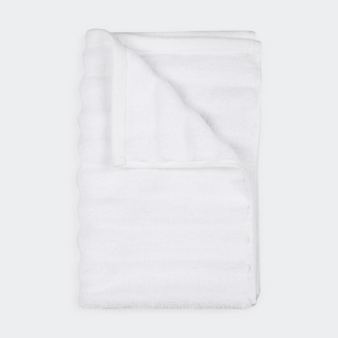 Thick Ribbed Australian Cotton Hand Towel White Kmart