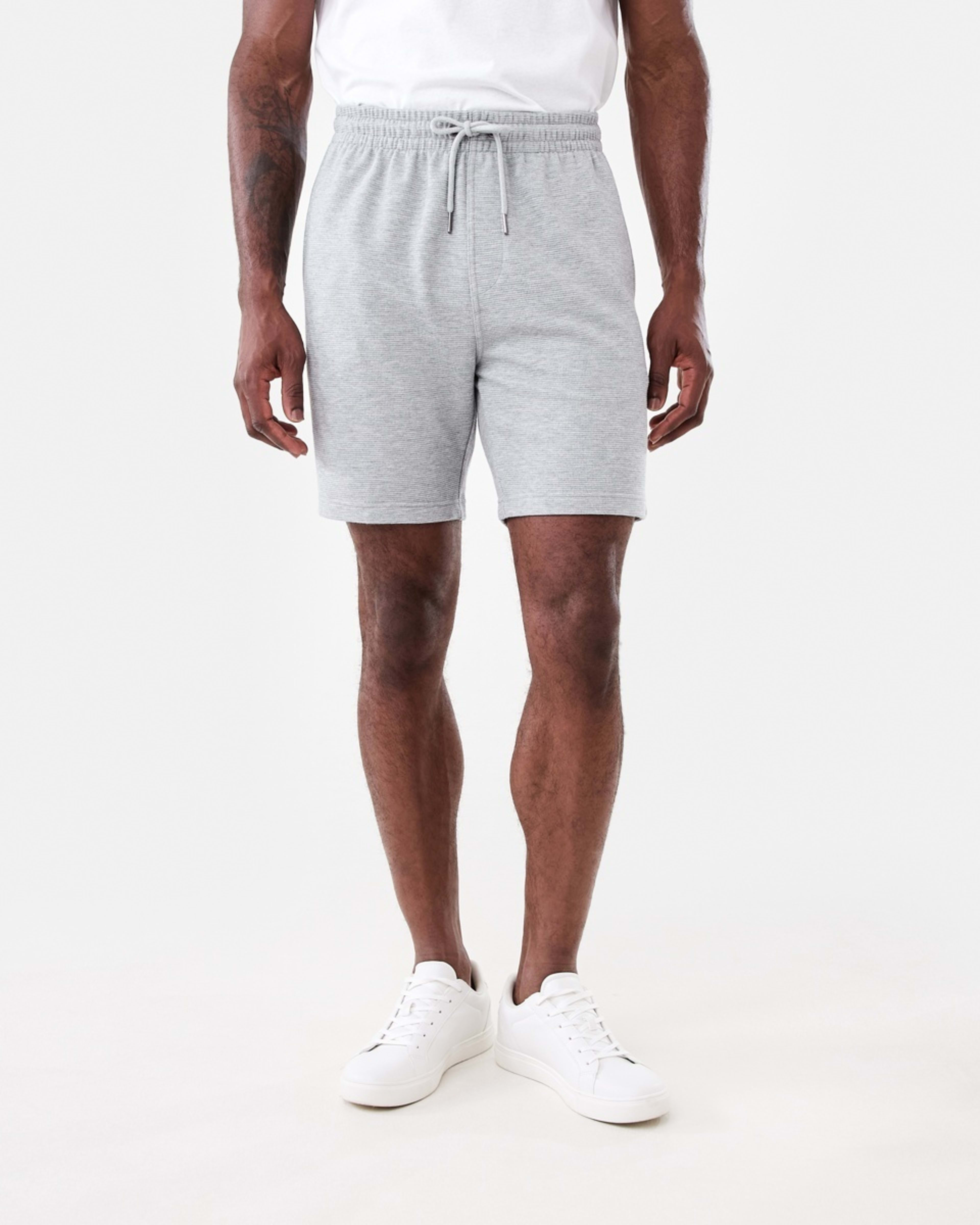 6 Textured Knit Shorts Marle Grey, 6 of 6