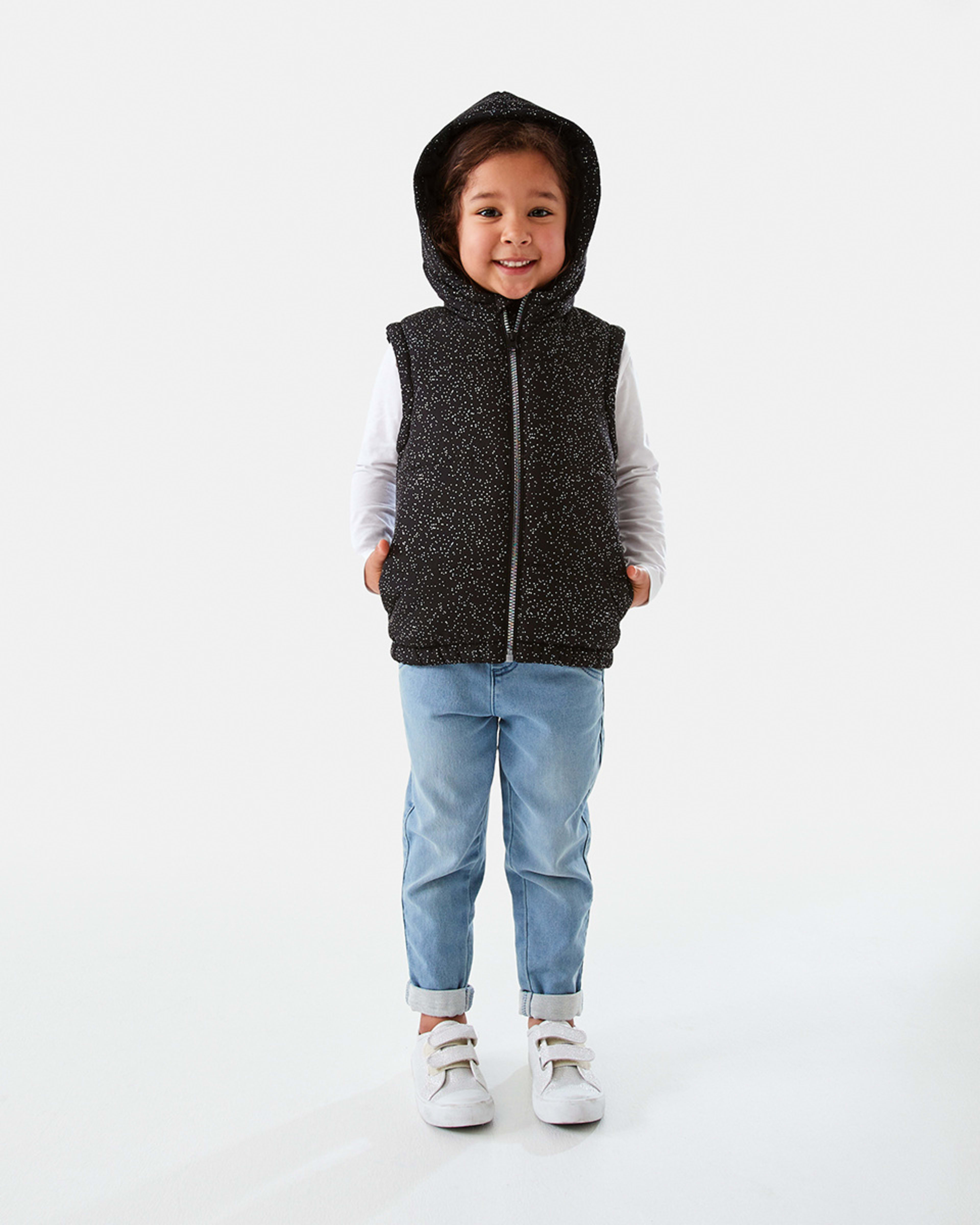 Sparkle Hooded Vest Kmart NZ