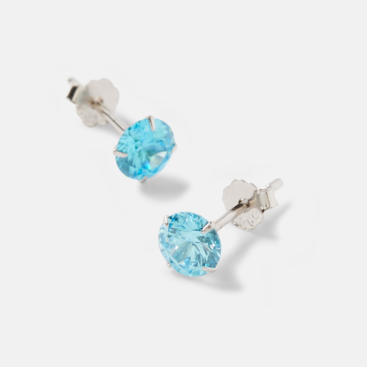 Sterling Silver 1 Carat Gem Stud Earrings Kmart