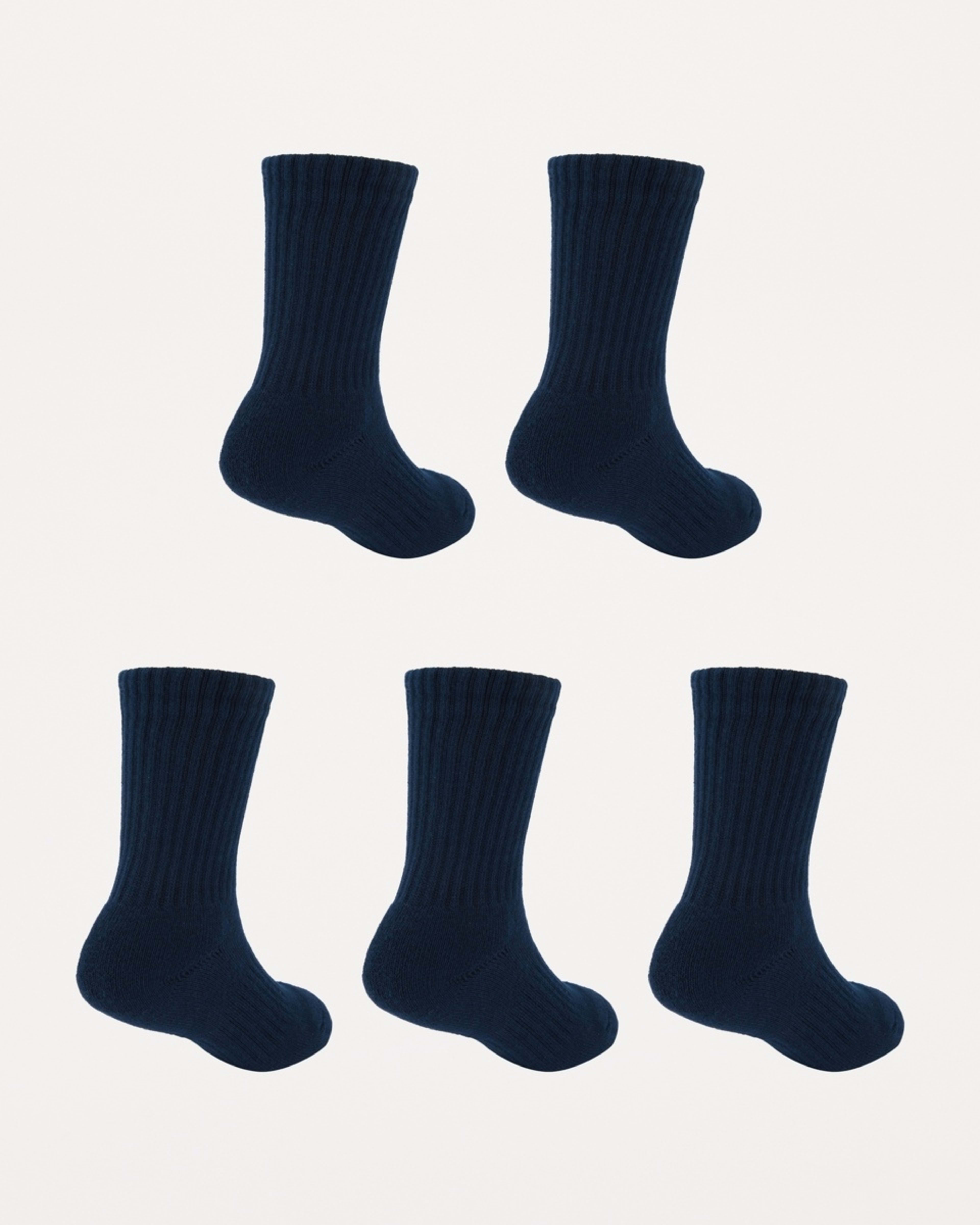 2 5 Pack Ultimate School Crew Socks DRESS BLUE, 2 of 3
