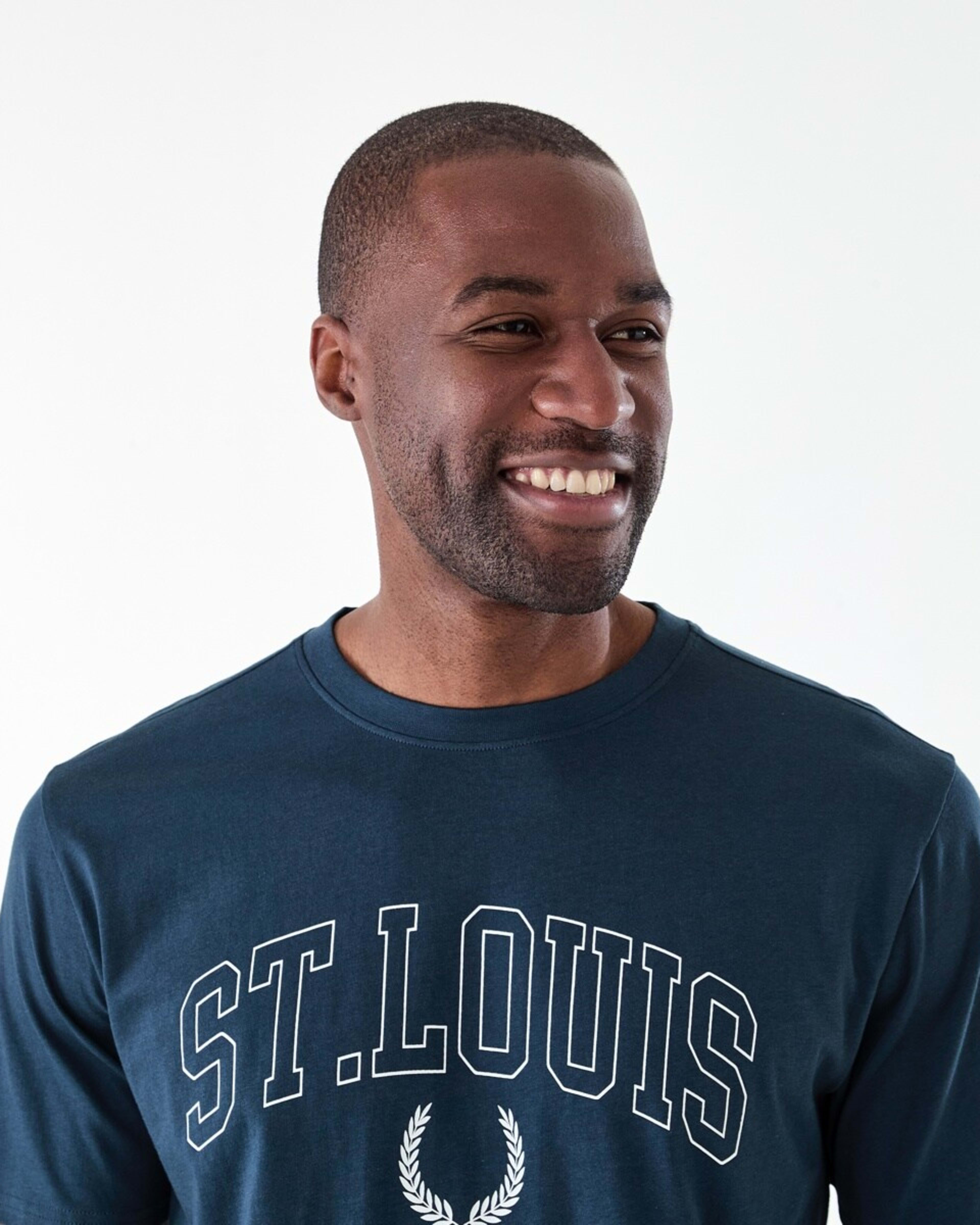 4 Printed T-shirt SPELL NAVY, 4 of 6