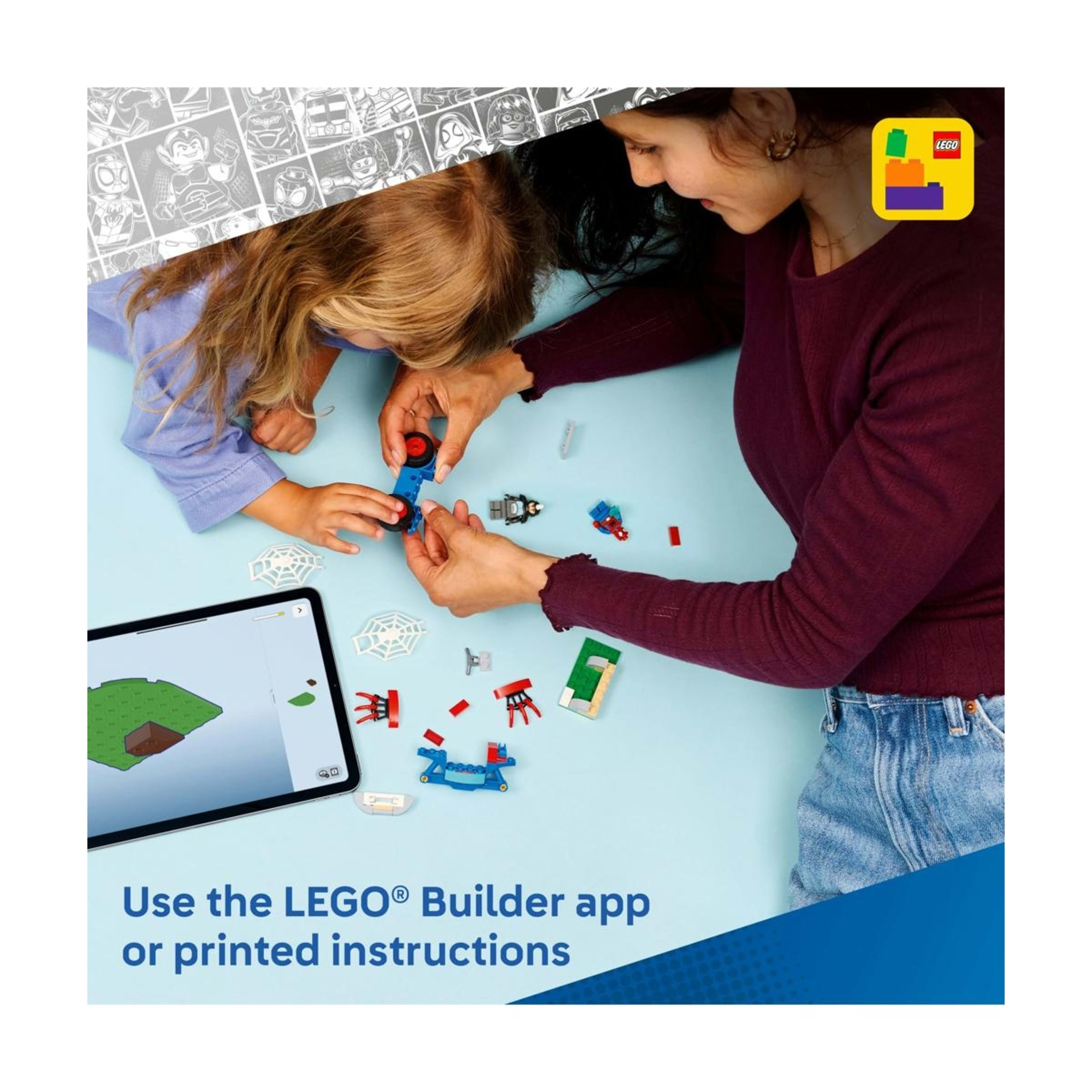 5 LEGO Spidey on his Motorcycle vs. Rhino 11206, 5 of 10