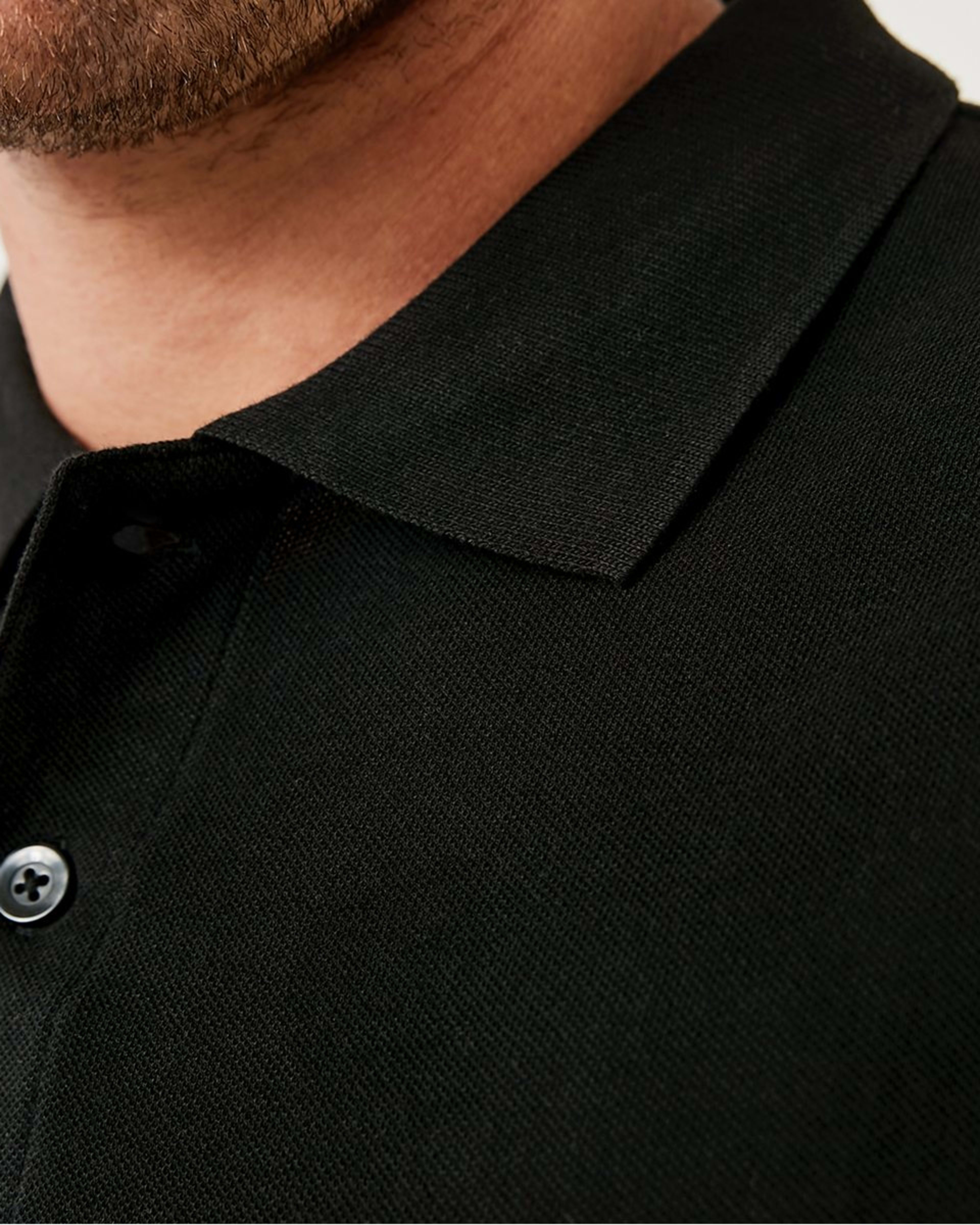 6 Basic Pique Polo BLACK, 6 of 7