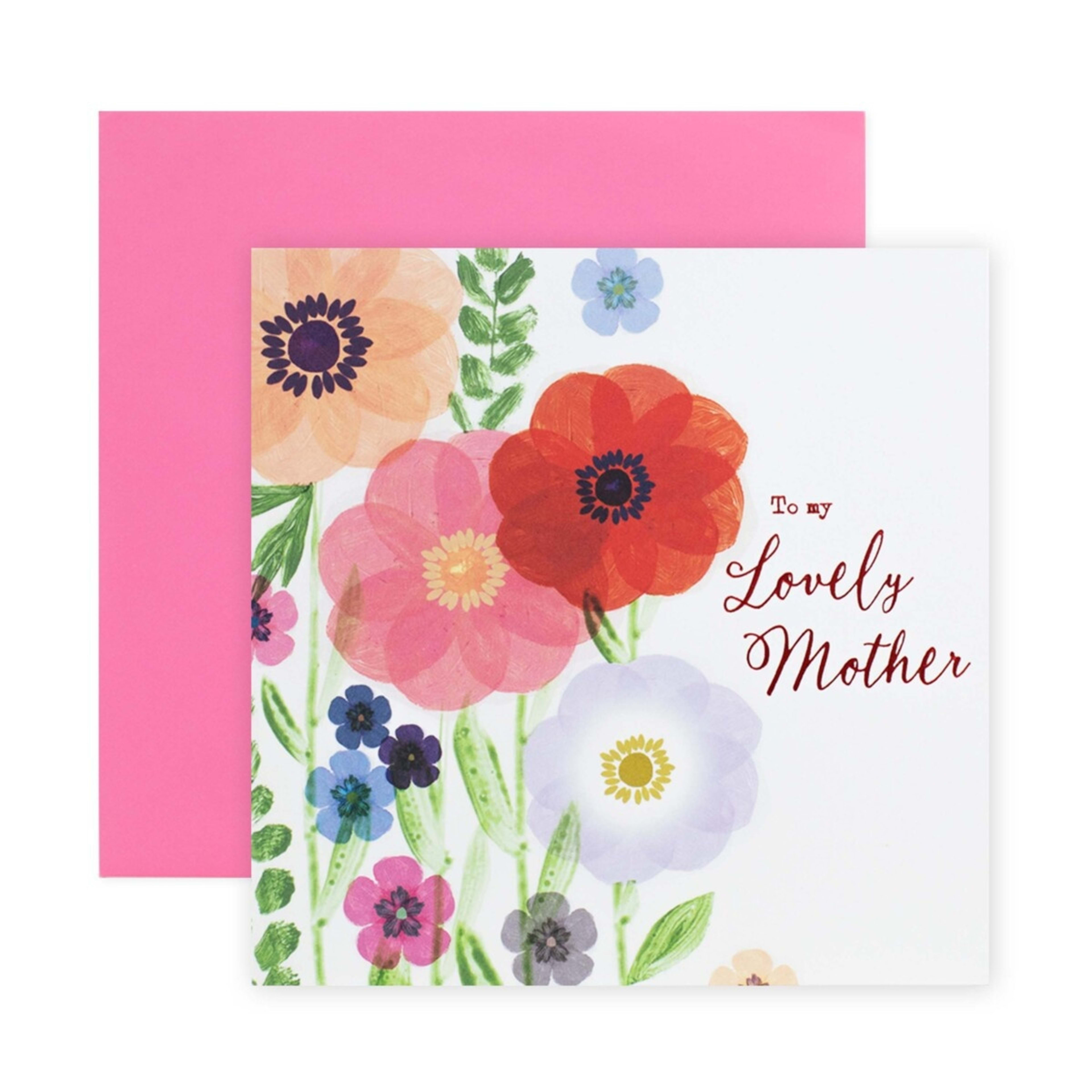 1 Hallmark Mother's Day Card - Pretty Poppies