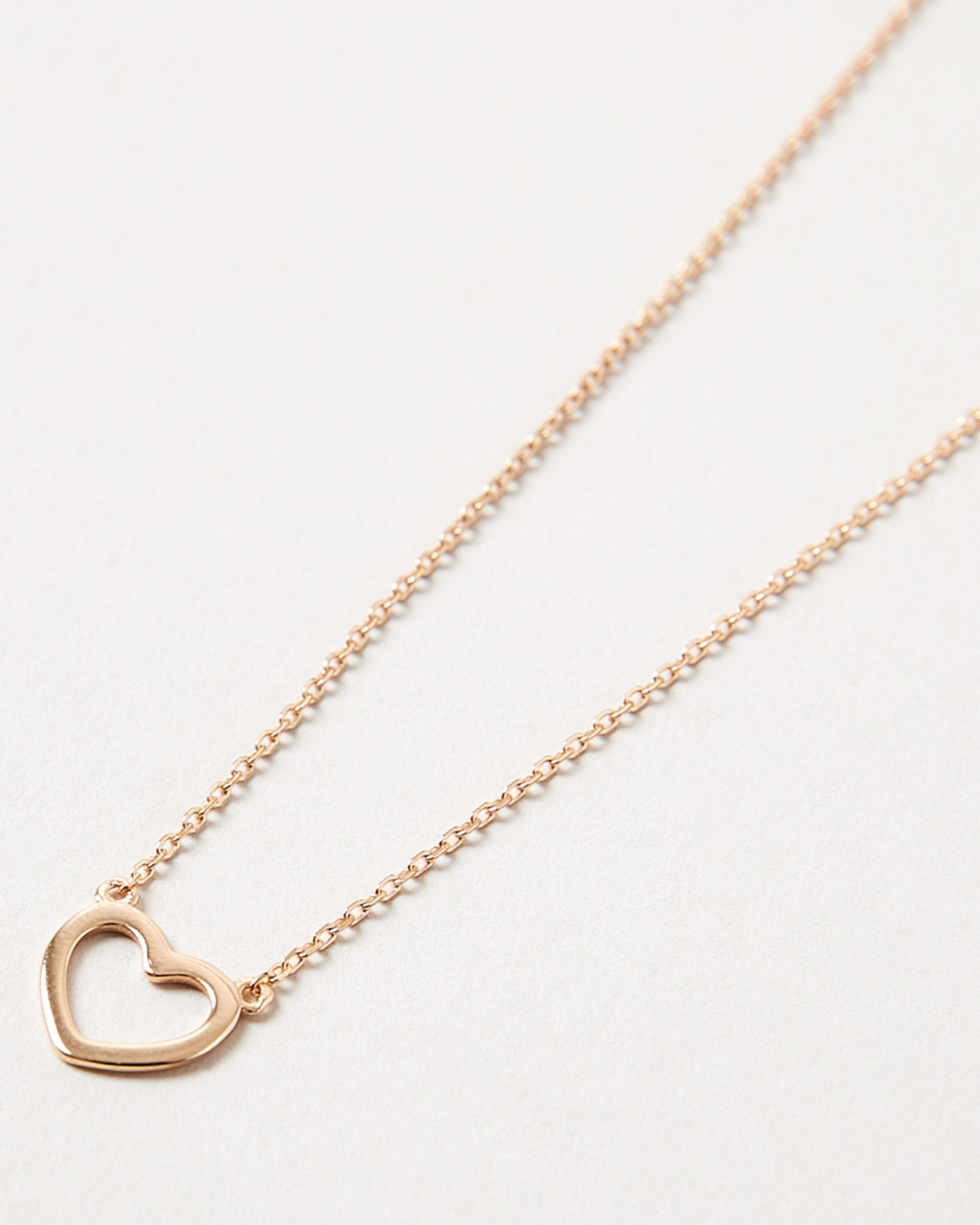 Gold Plated Sterling Silver Heart Necklace Kmart