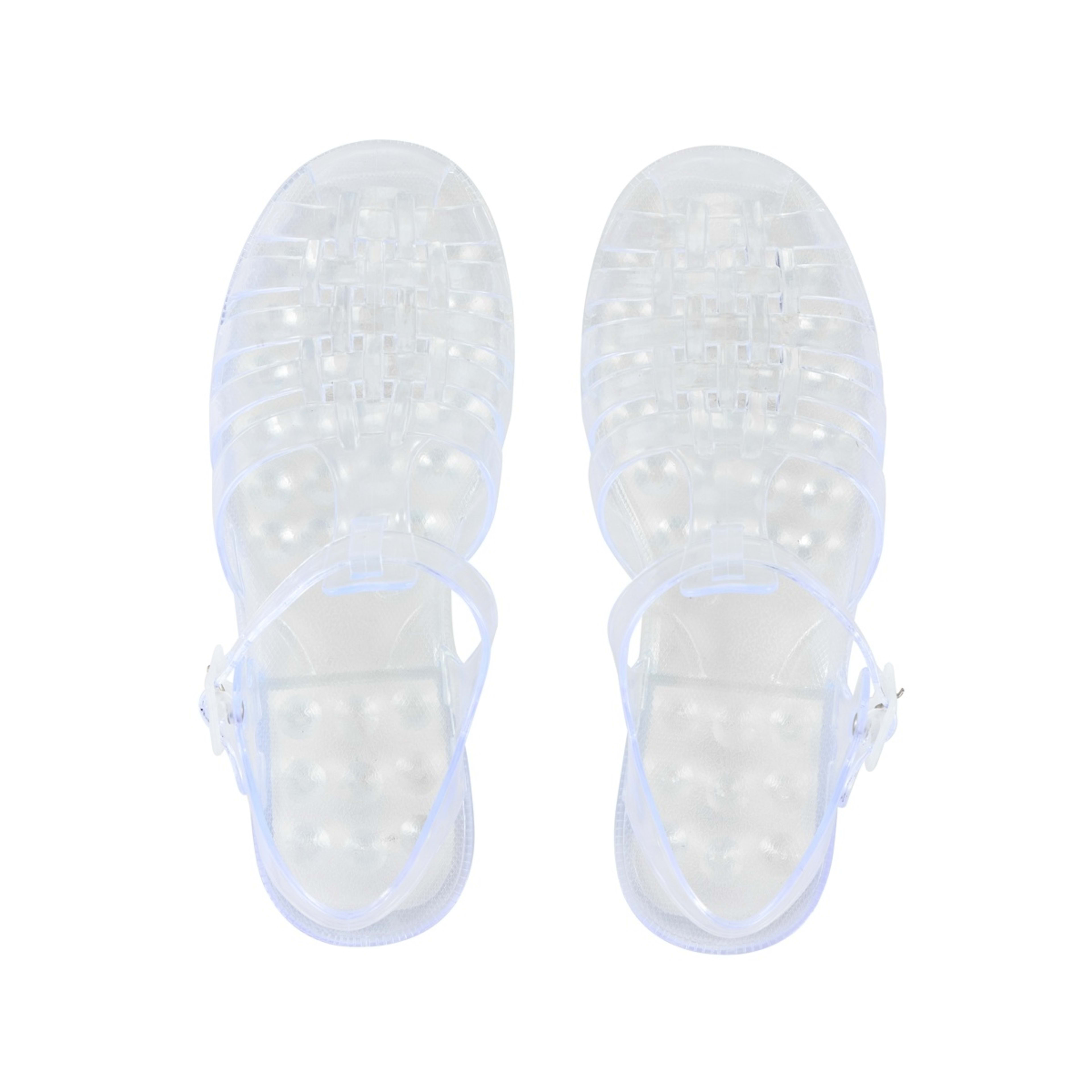 3 Fisherman Jelly Sandals Clear, 3 of 4