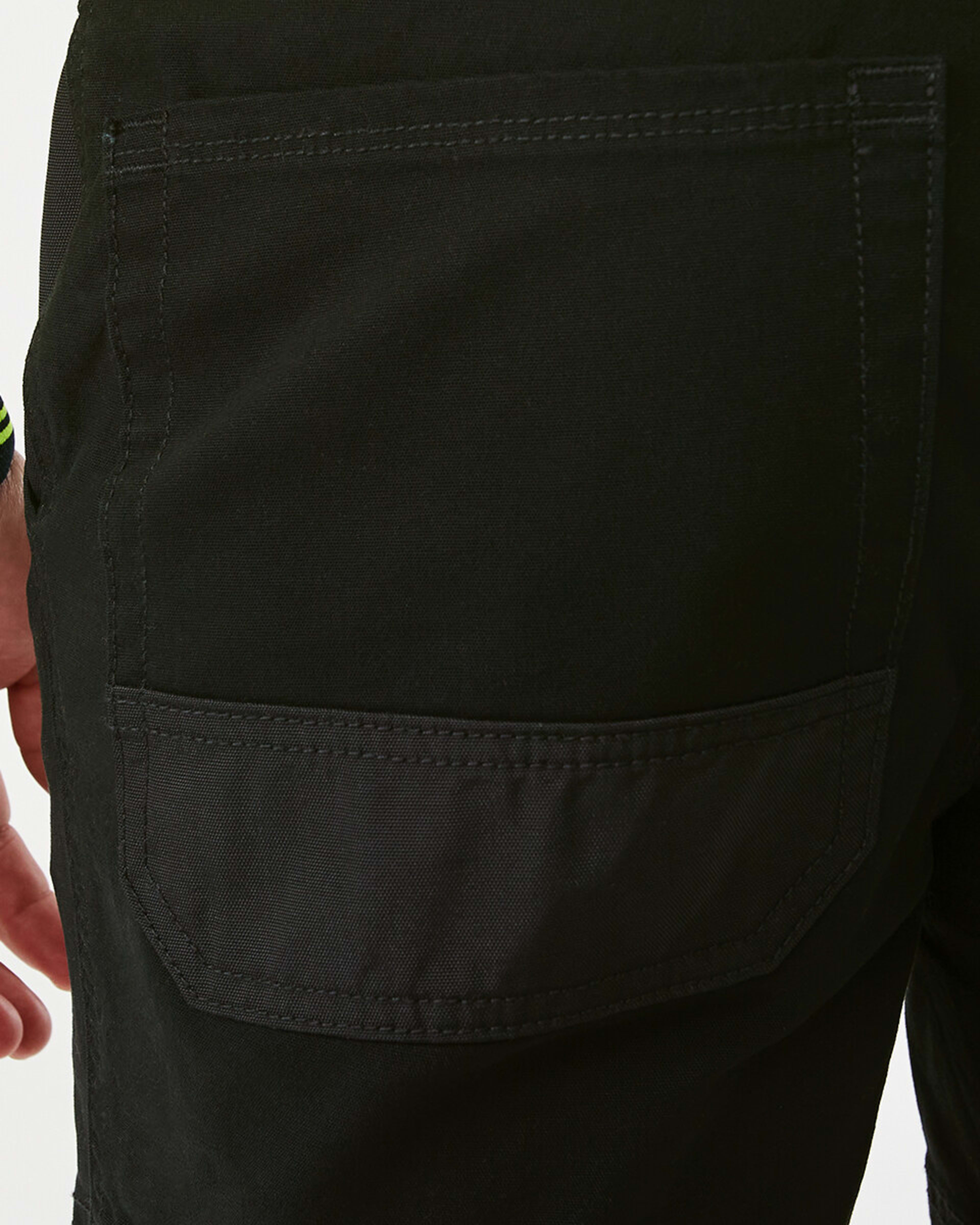 6 Workwear Short Length Work Shorts Black, 6 of 7