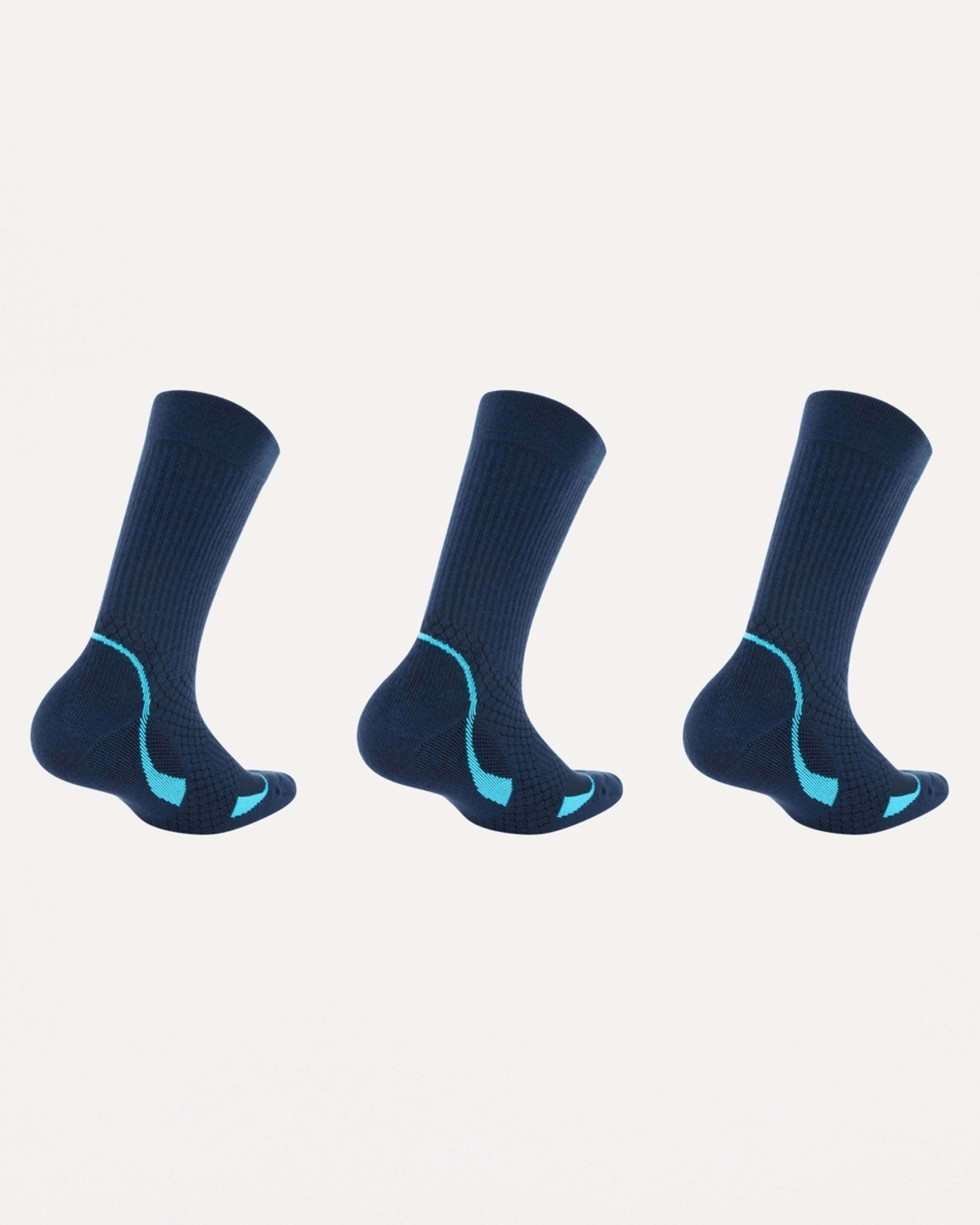 2 3 Pack Compression Crew Socks COMP NAVY, 2 of 3