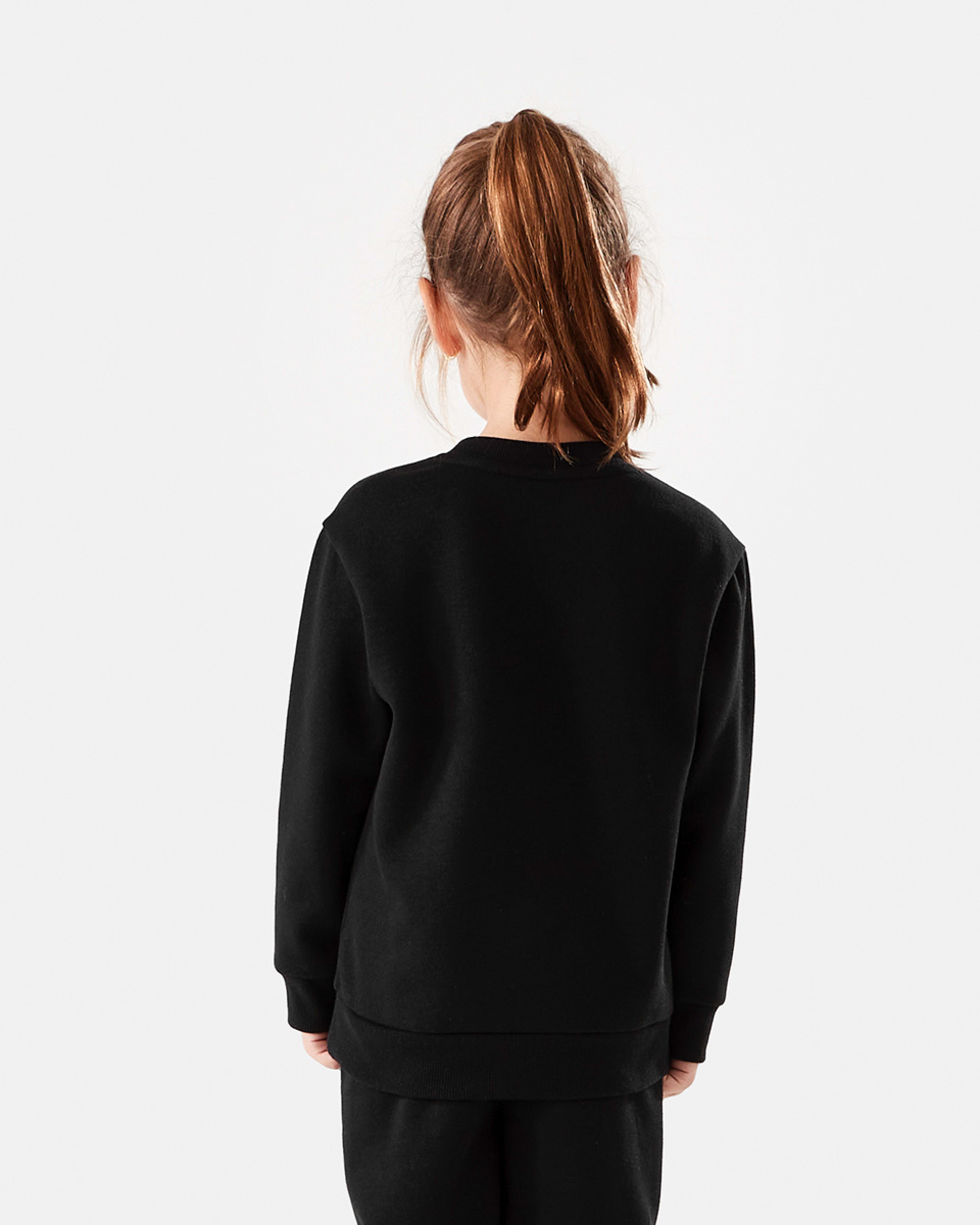 2 Basic Crew Neck Sweatshirt Black, 2 of 8