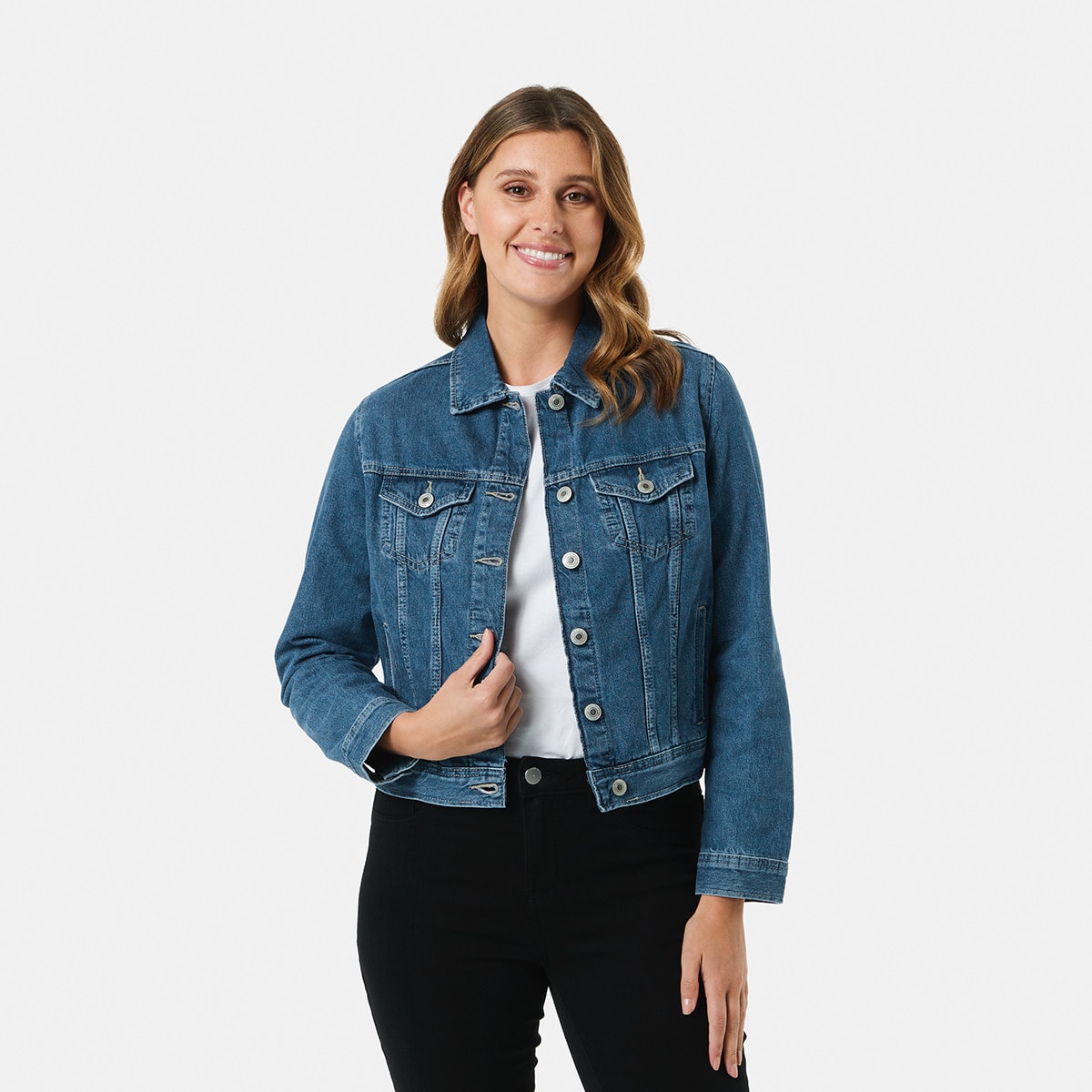 Kmart shops womens denim jacket