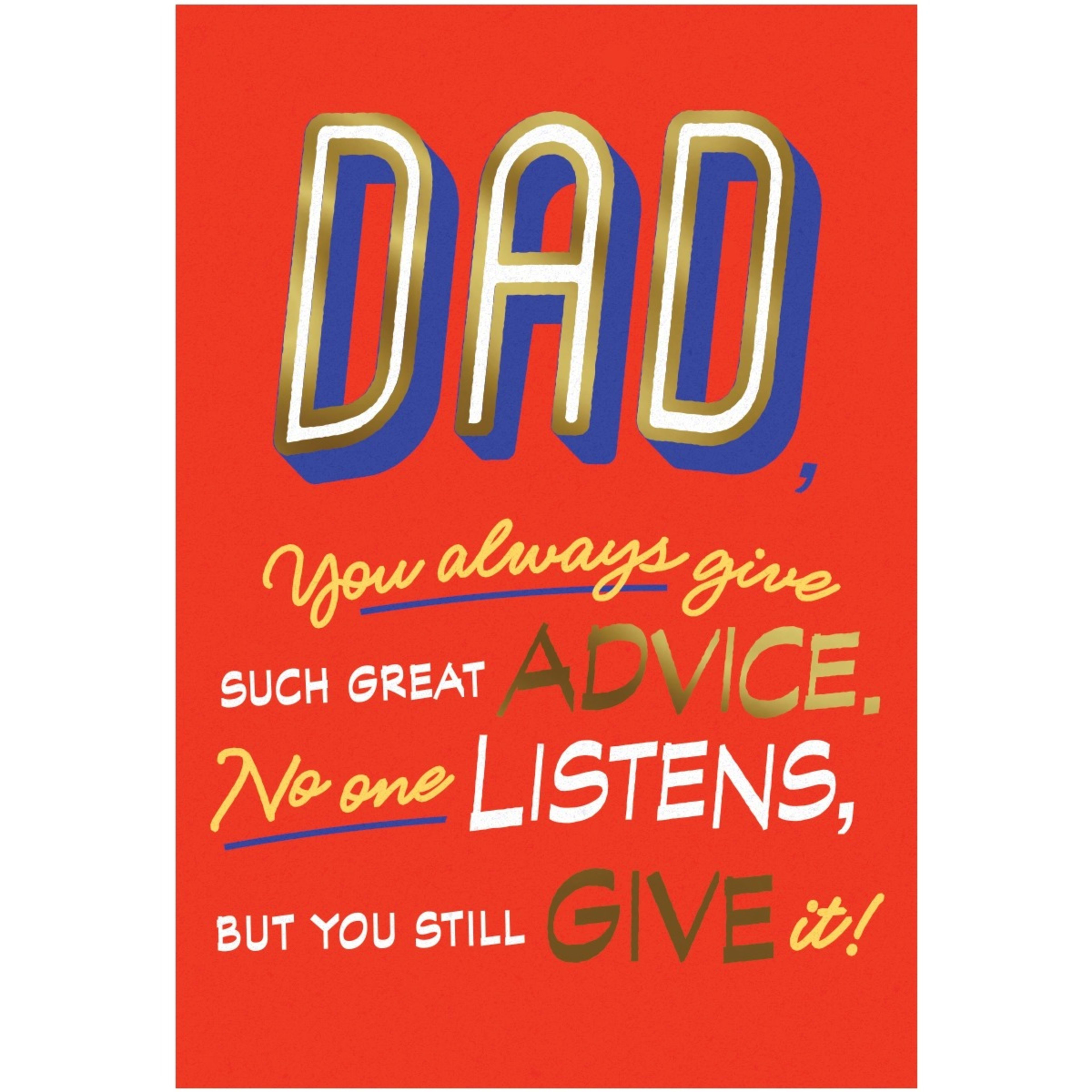 1 Hallmark Father's Day Card - Great Advice